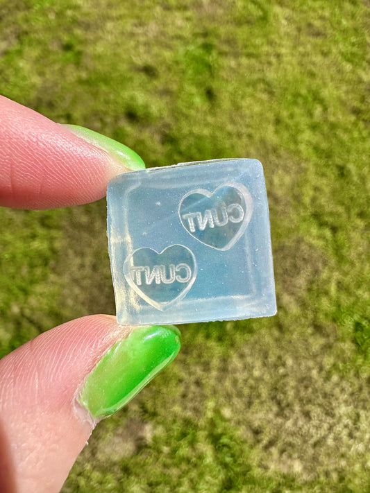 Mini Cunt Word Heart Stud Mold