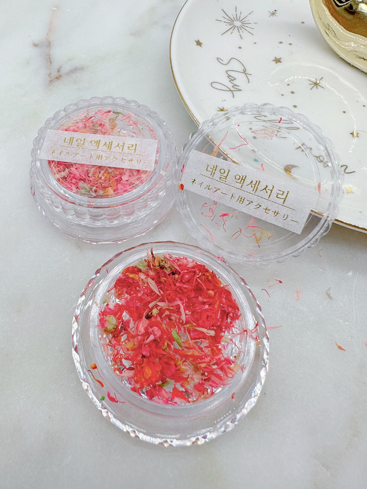 Mini Flower Petals (Pink and Orange)