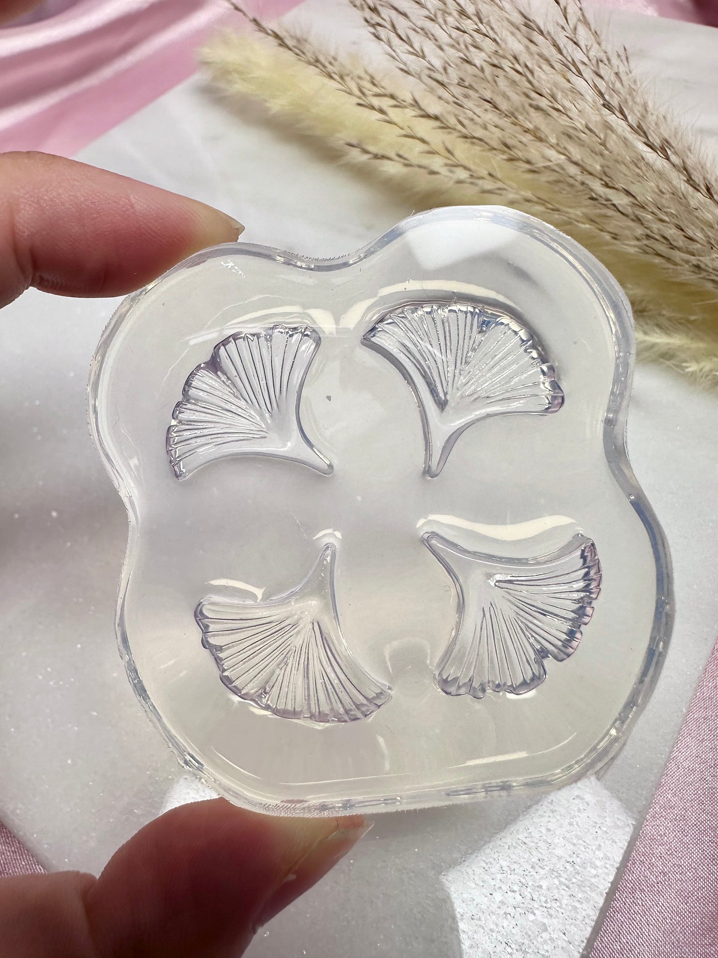 3D Gingko Leaf Earring Mold Silicone Mold For Resin Polymer Clay