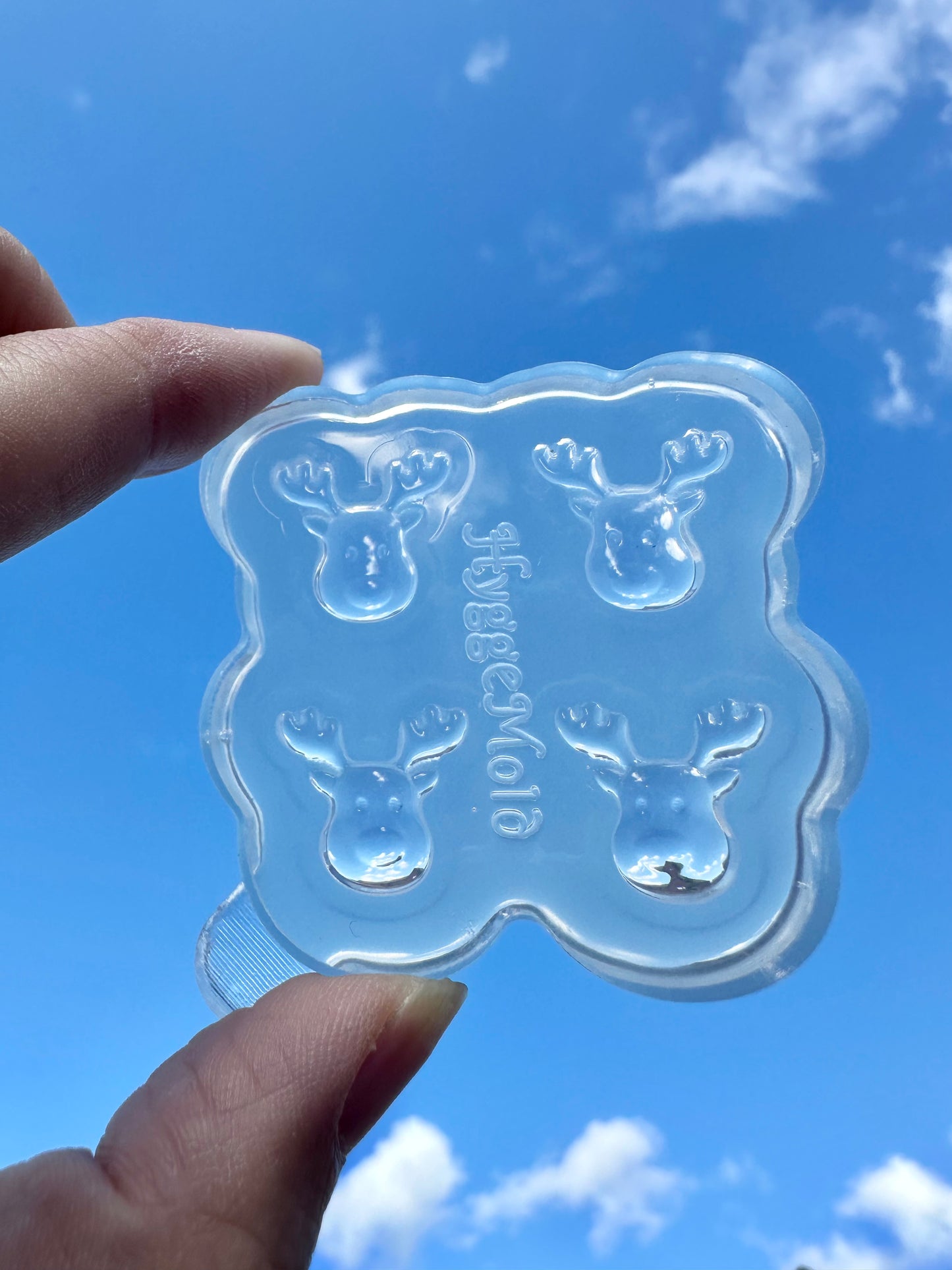 Mini Christmas Reindeer Stud Earring Mold