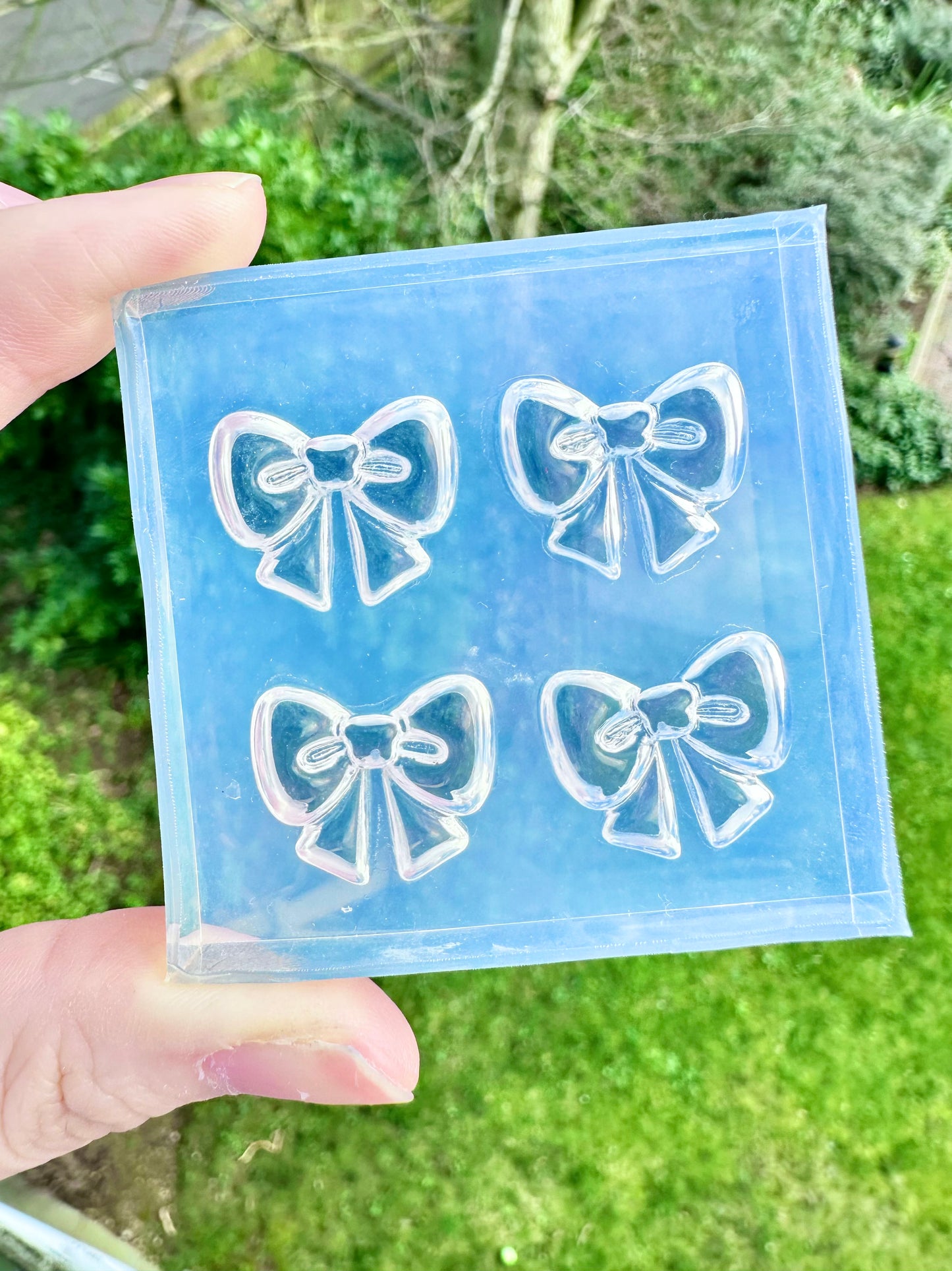 Small Ribbon Bow Stud Earring Mold