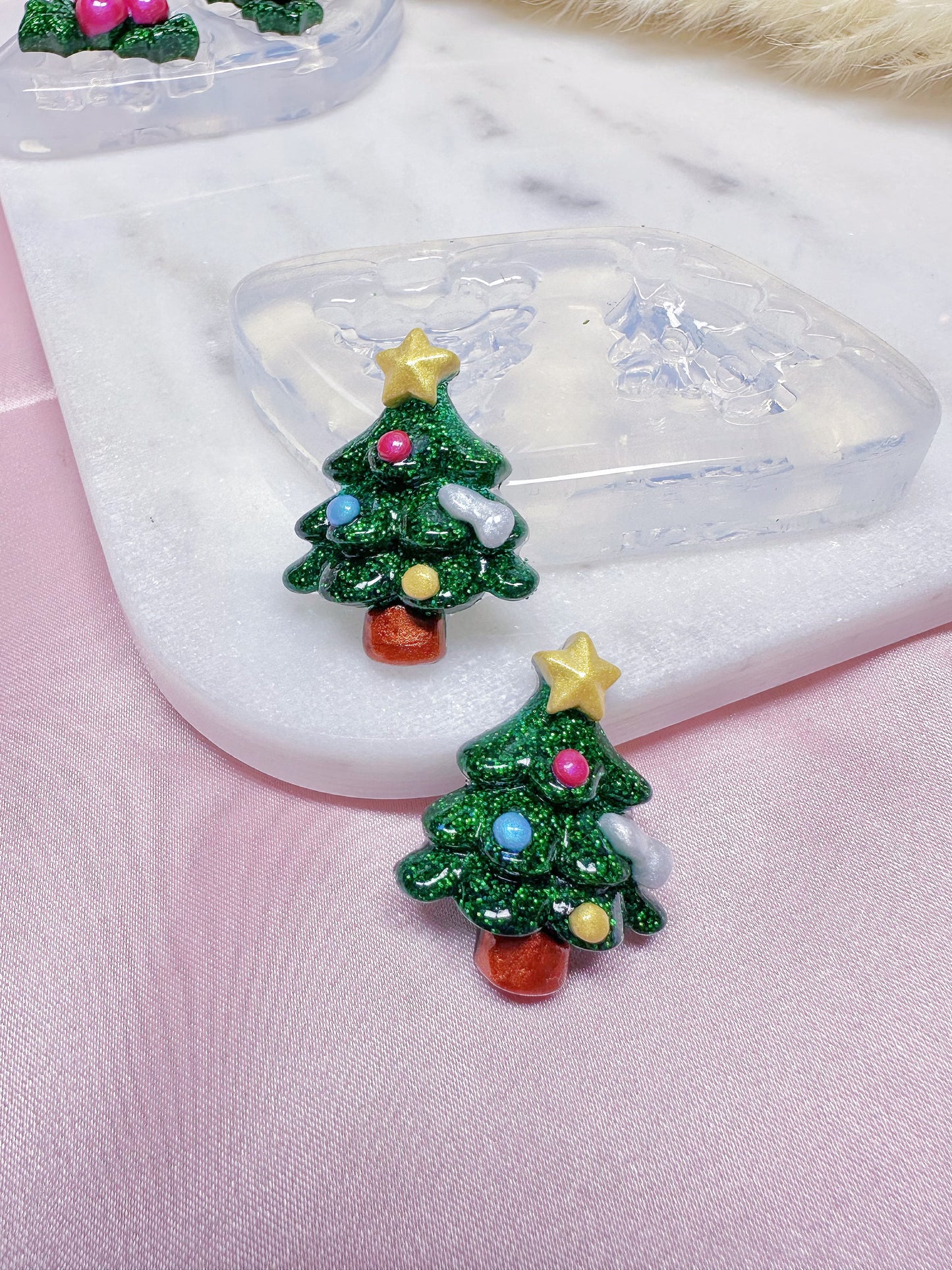 3D Christmas Tree Brooch Earring Mold