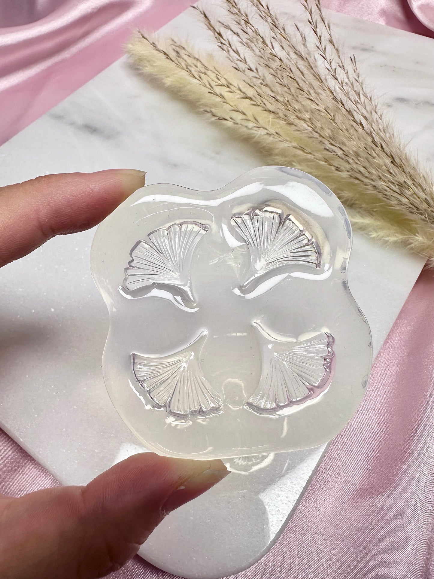 3D Gingko Leaf Earring Mold Silicone Mold For Resin Polymer Clay