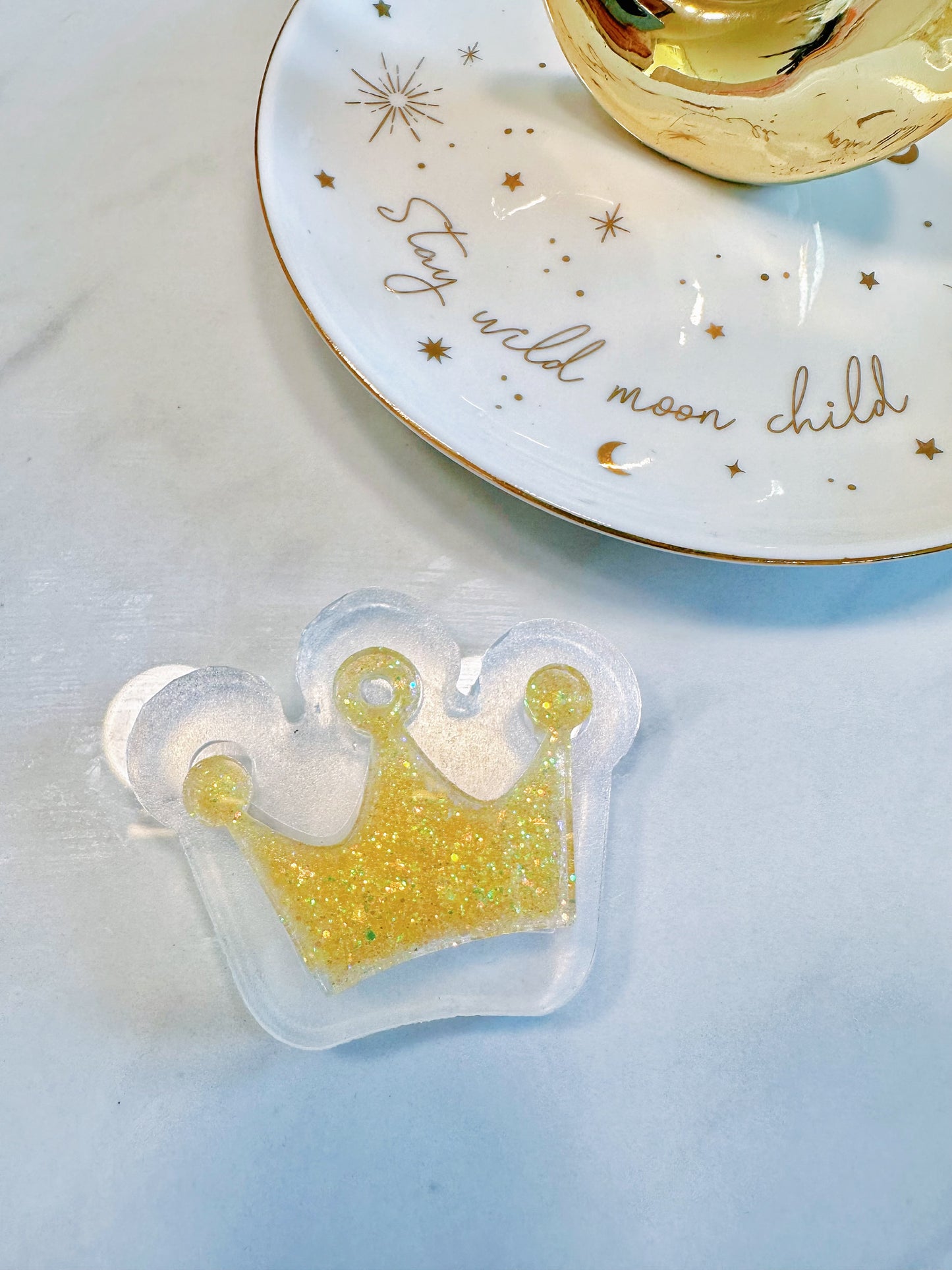 4.5 cm Crown Pet Tag Keychain Mold