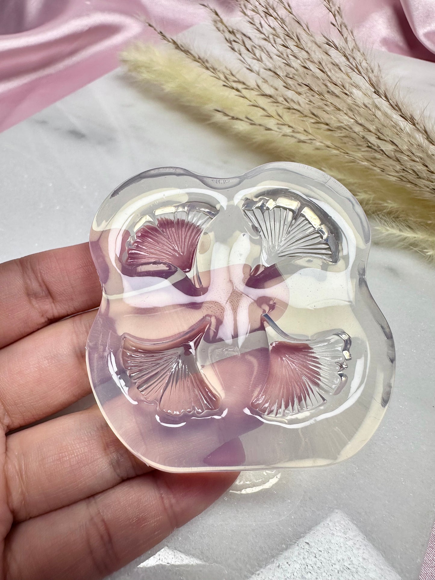 3D Gingko Leaf Earring Mold Silicone Mold For Resin Polymer Clay