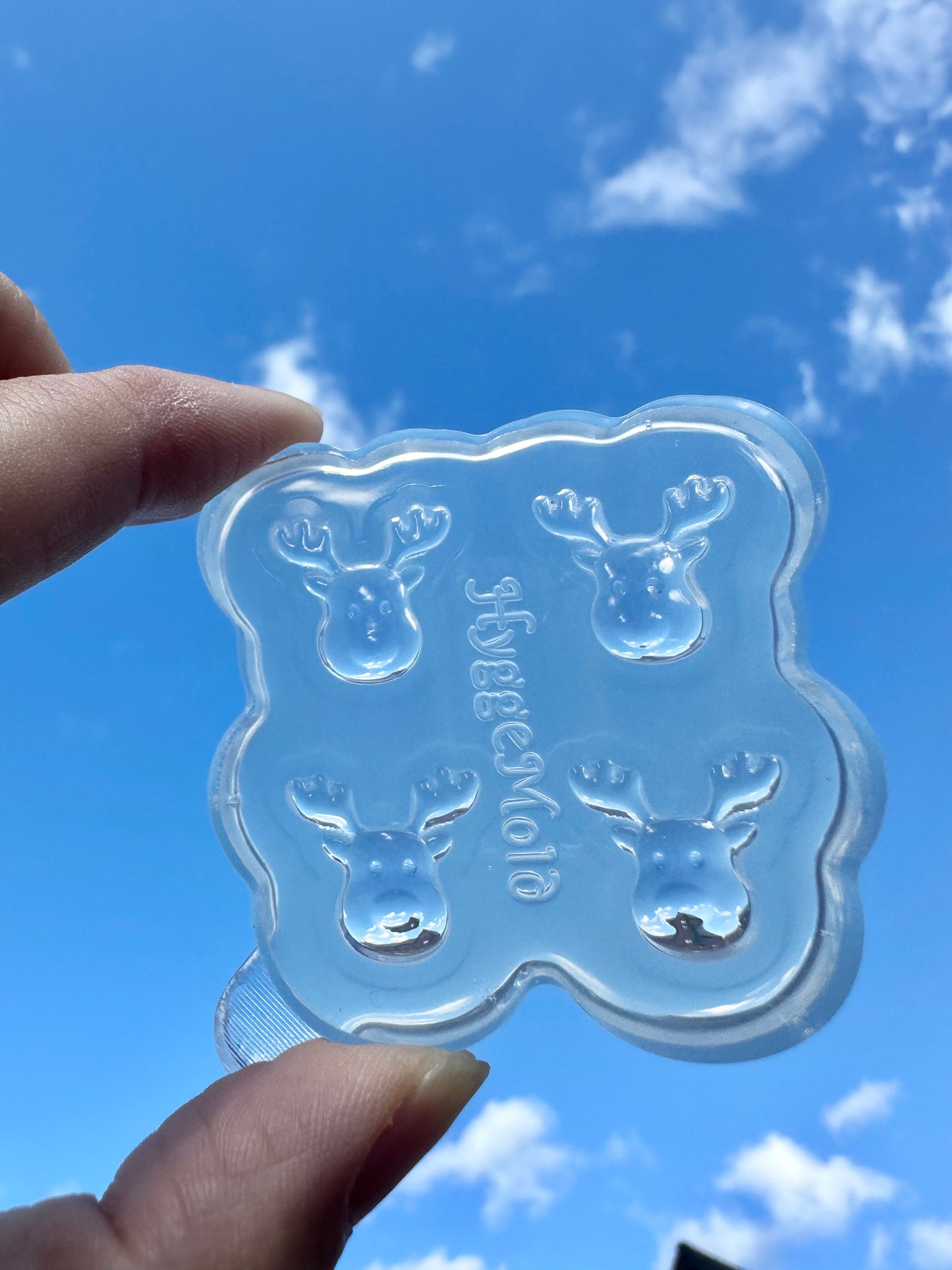 Mini Christmas Reindeer Stud Earring Mold