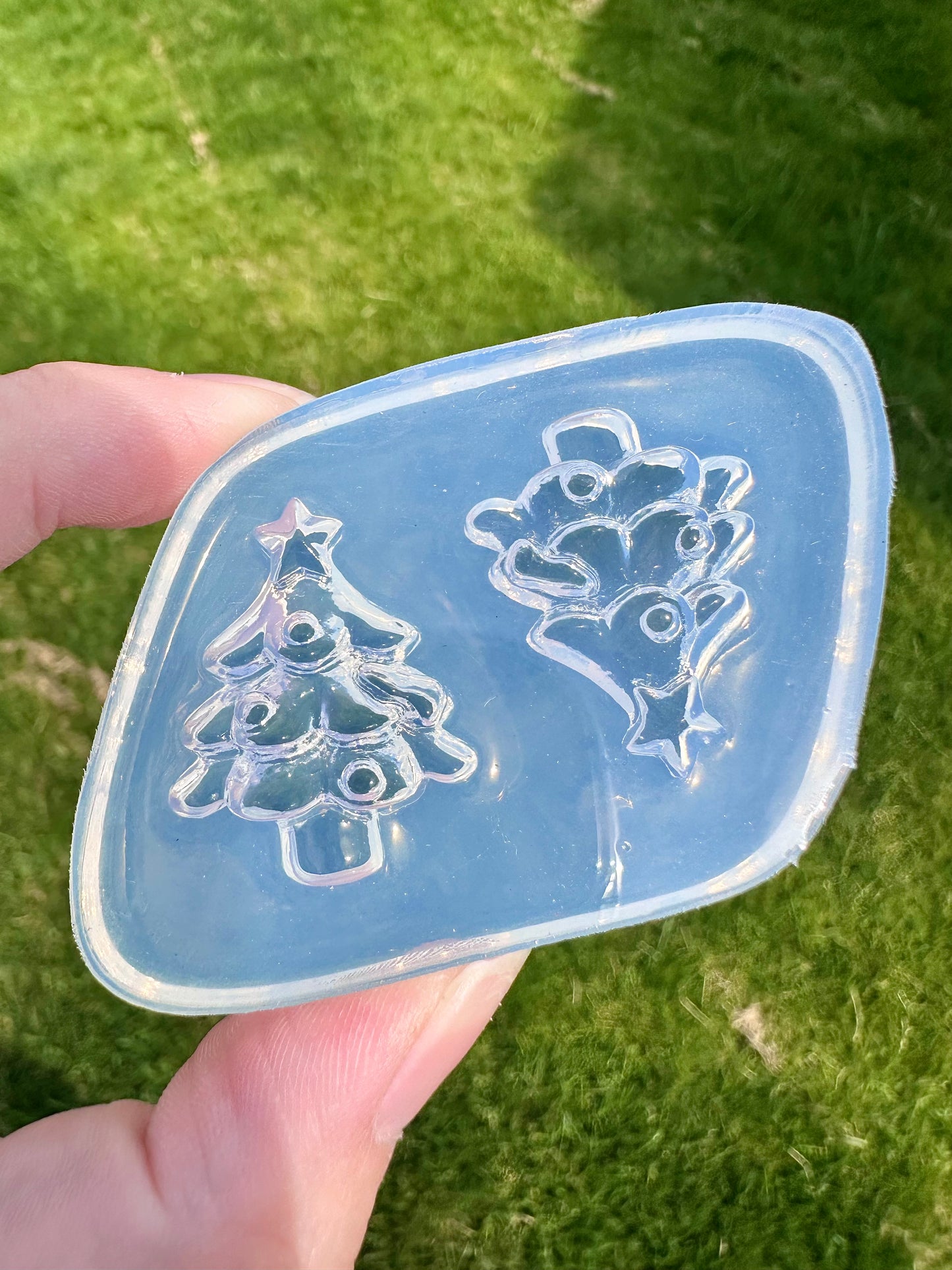 3D Christmas Tree Brooch Earring Mold