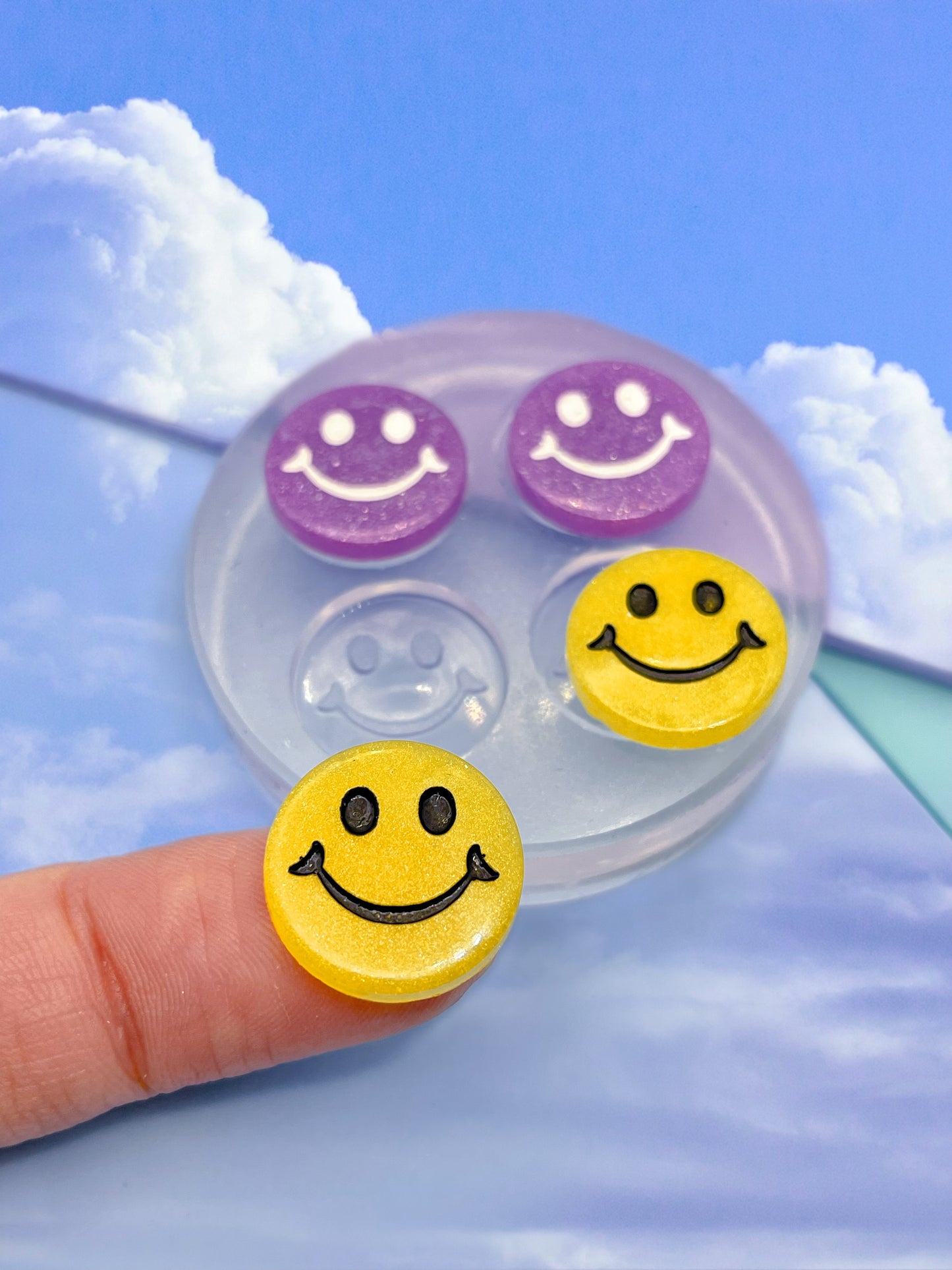 Happy Face Stud Earring Mold