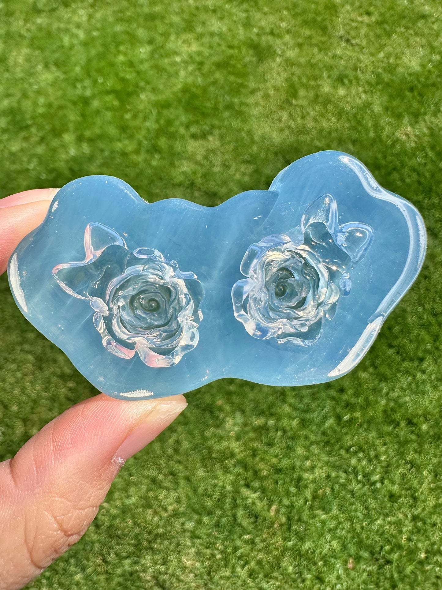 3D Rose Leaf Stud Brooch Pin Mold