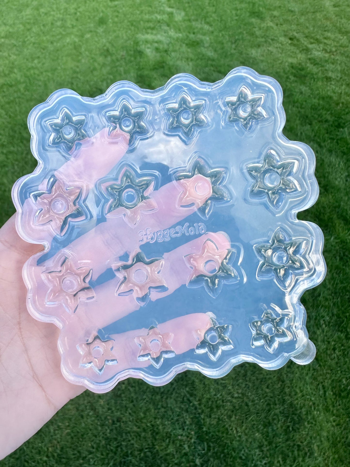 Mixed Sizes Sunflower Hoop Spinner Stud Earring Mold Palette