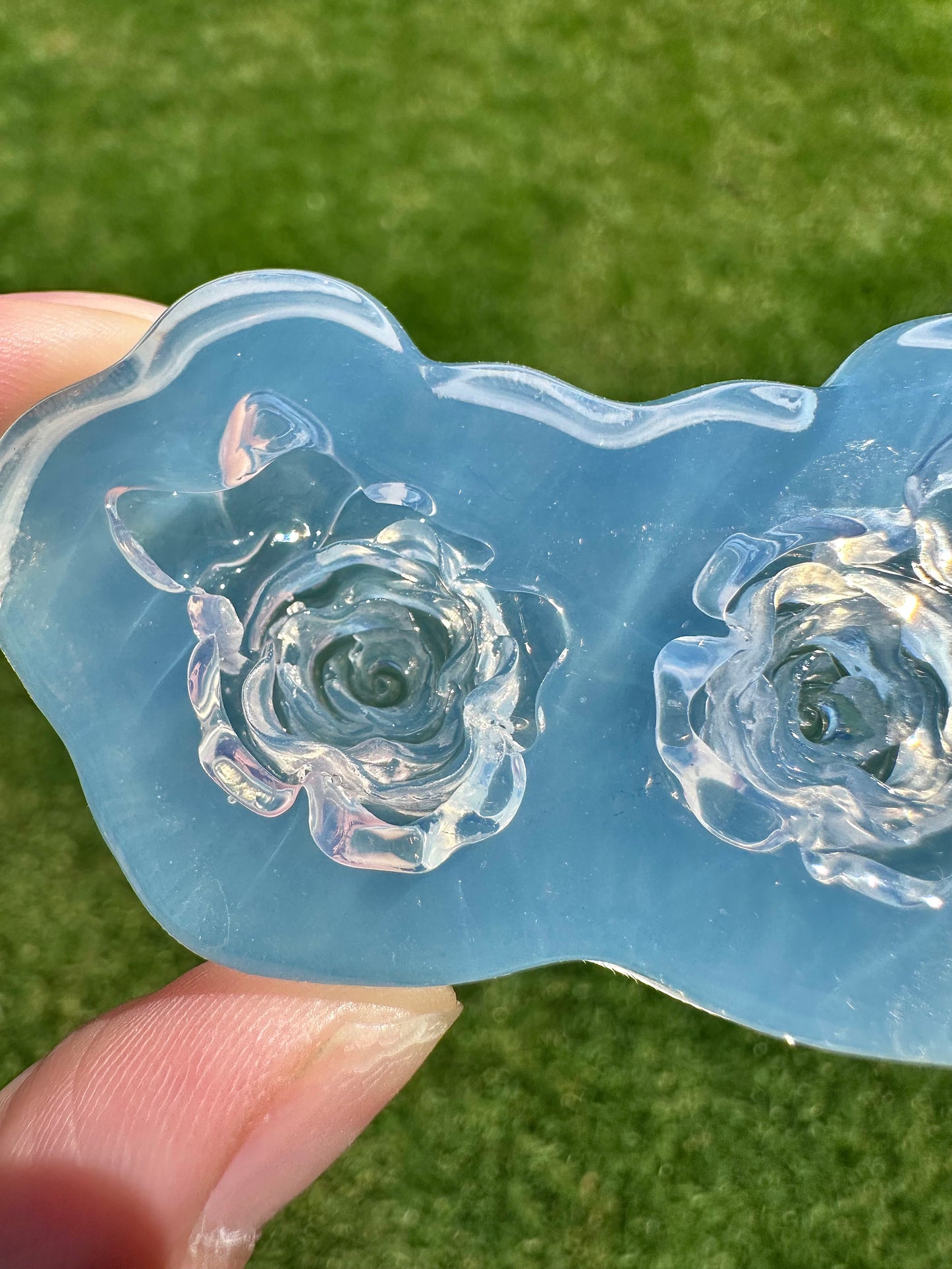3D Rose Leaf Stud Brooch Pin Mold