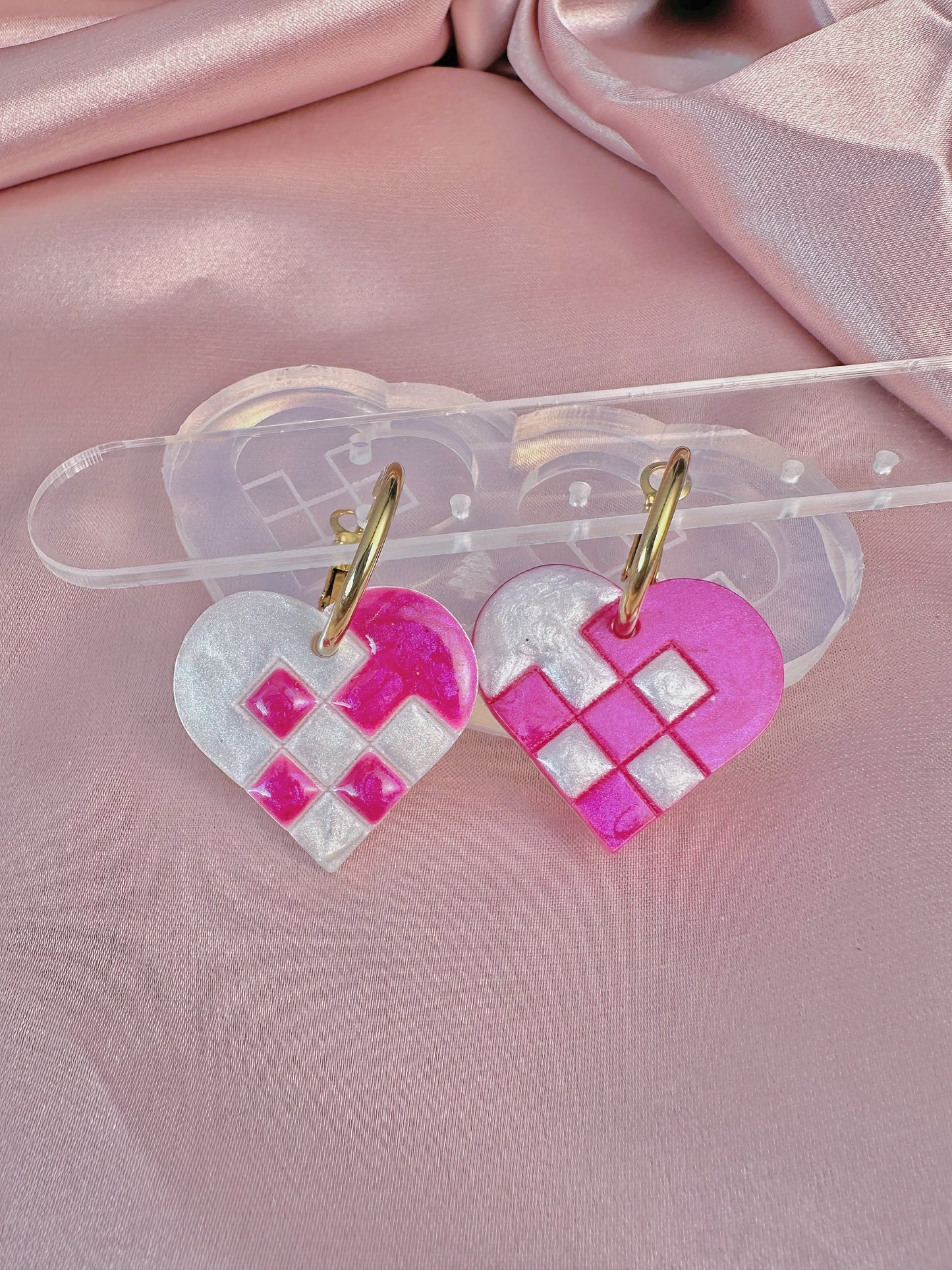 Traditional Danish Christmas Heart Earring Mold