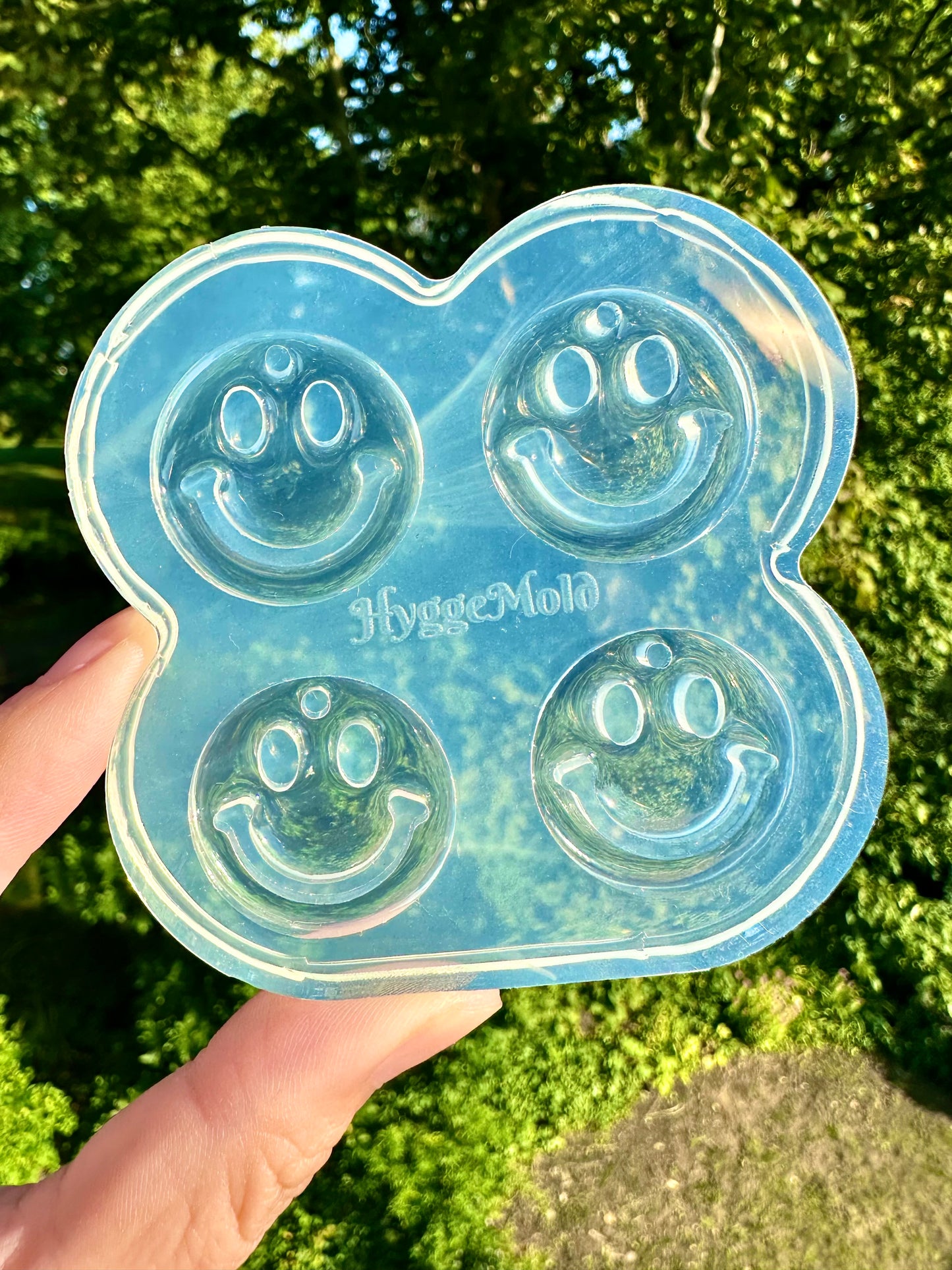 Predomed Happy Face Dangly Charm Earring Mold Hoop Earring Mold