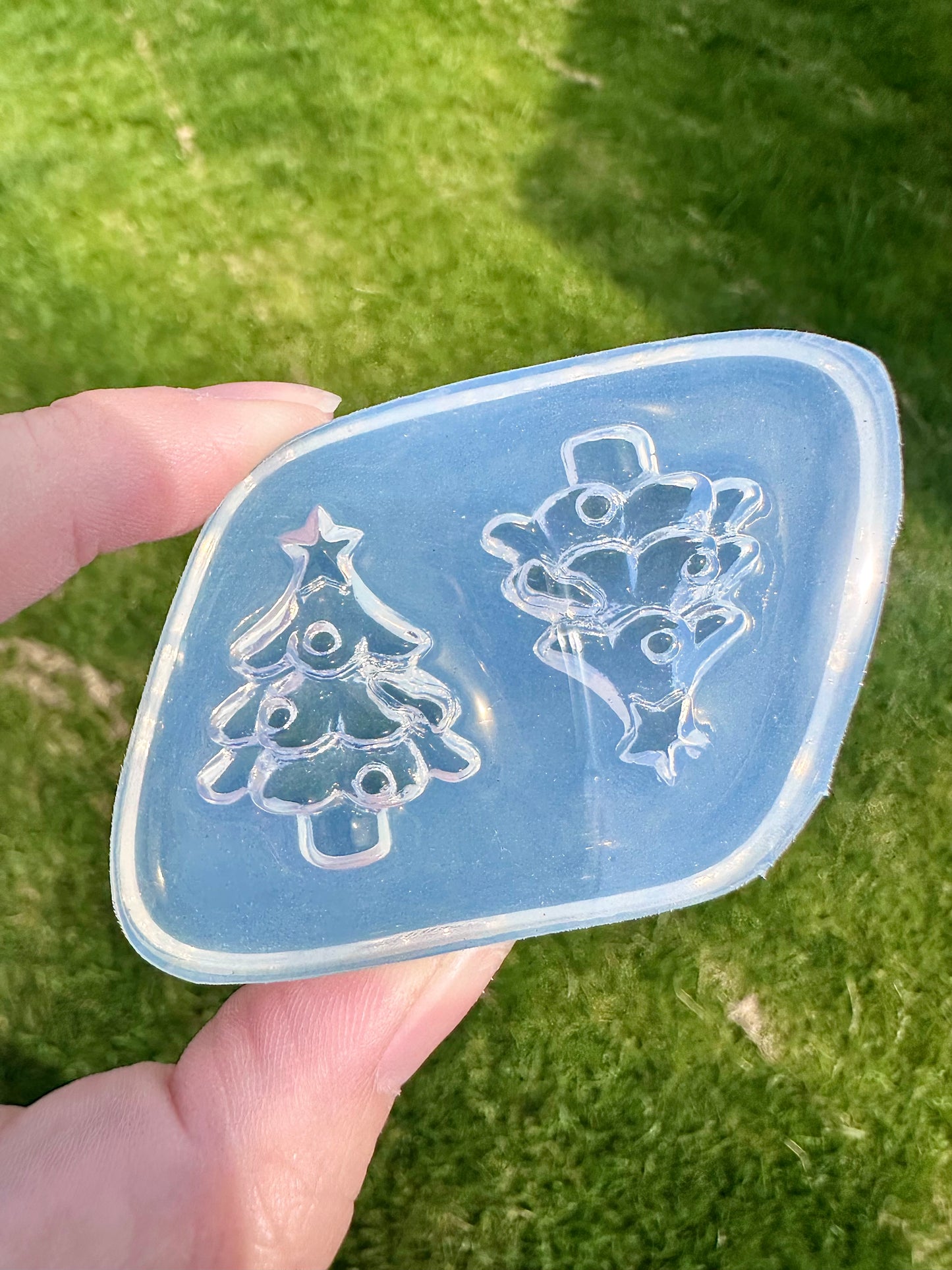 3D Christmas Tree Brooch Earring Mold