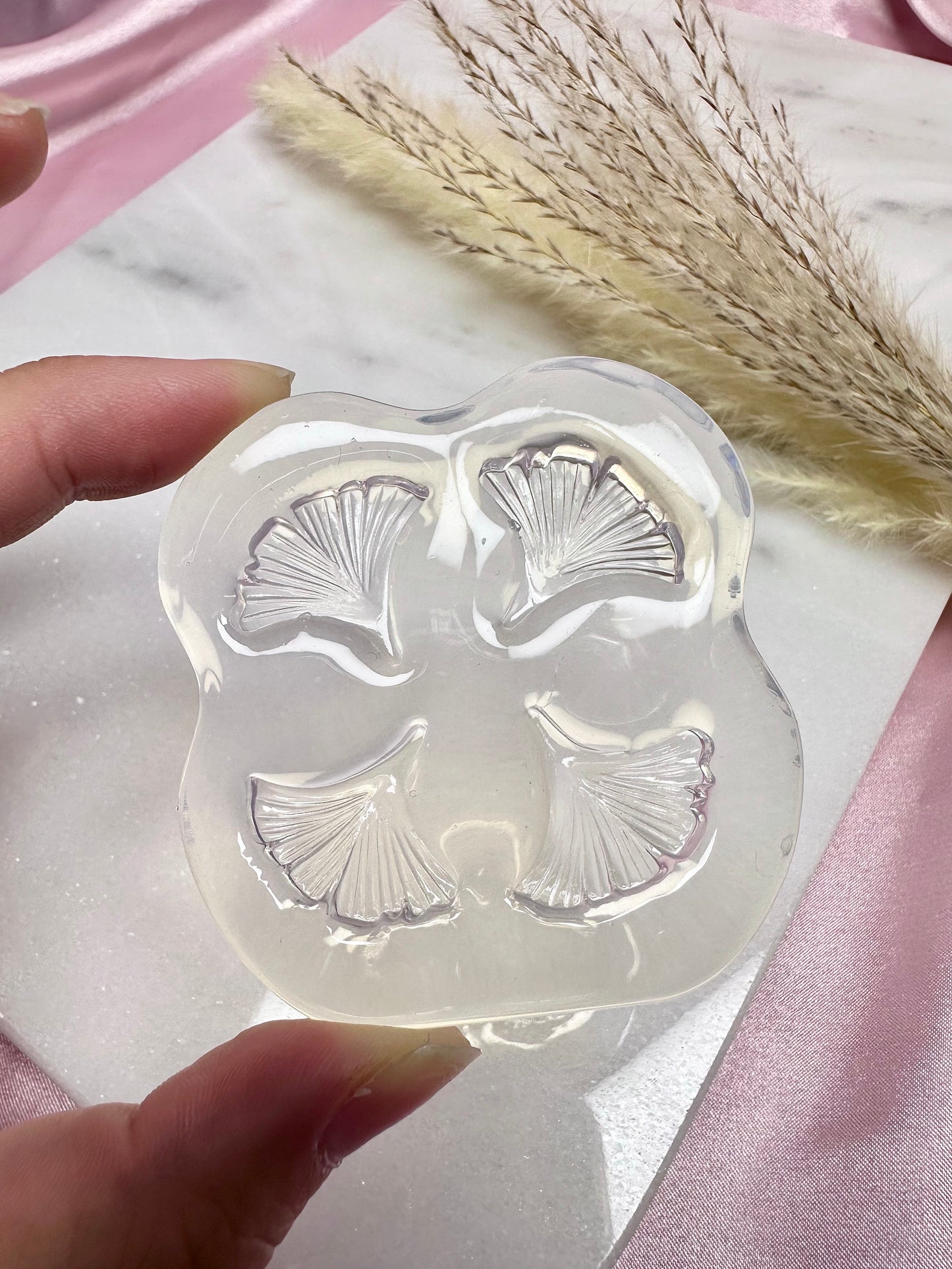 3D Gingko Leaf Earring Mold Silicone Mold For Resin Polymer Clay