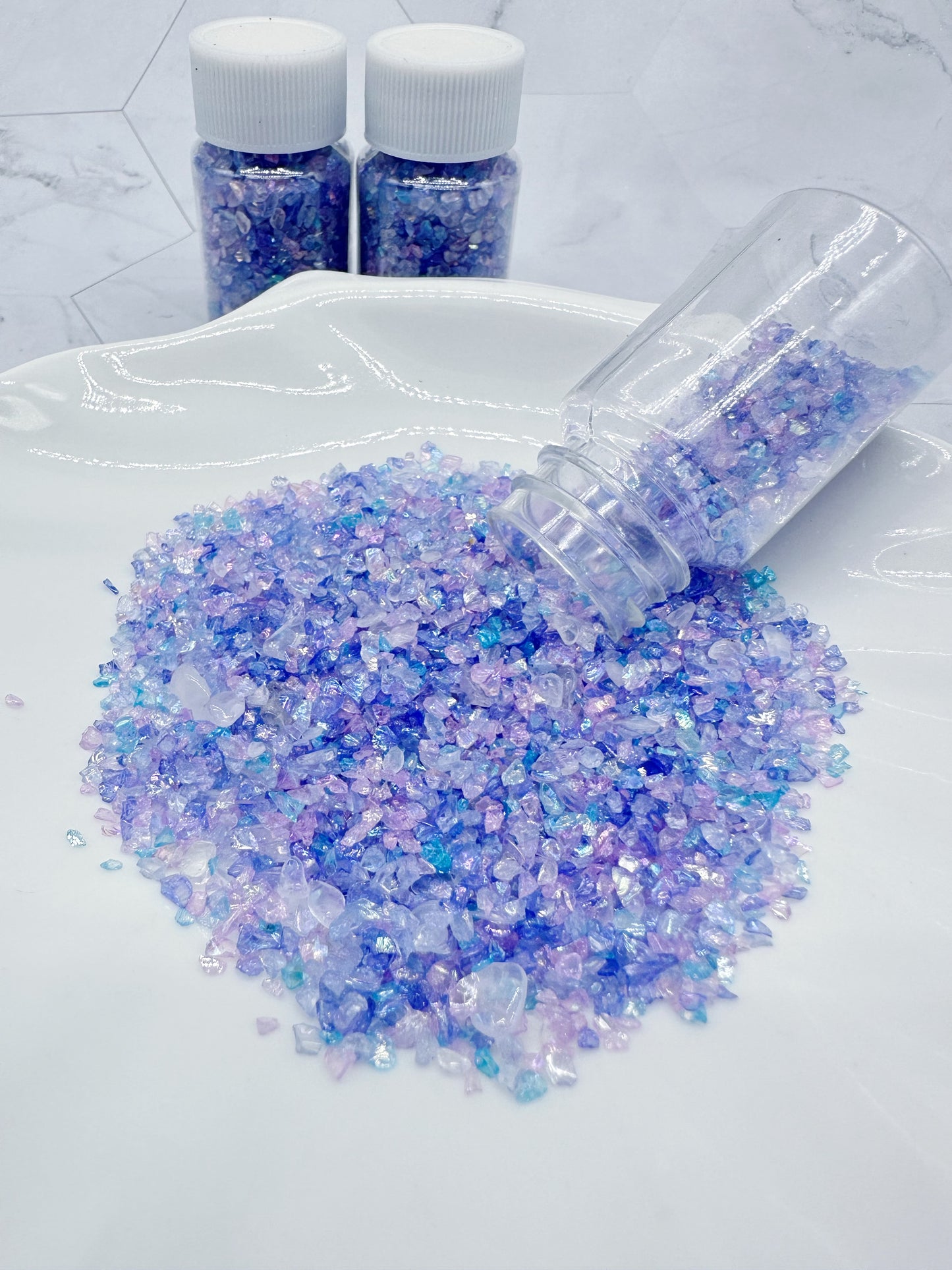 Periwinkle Crushed Glass Mix