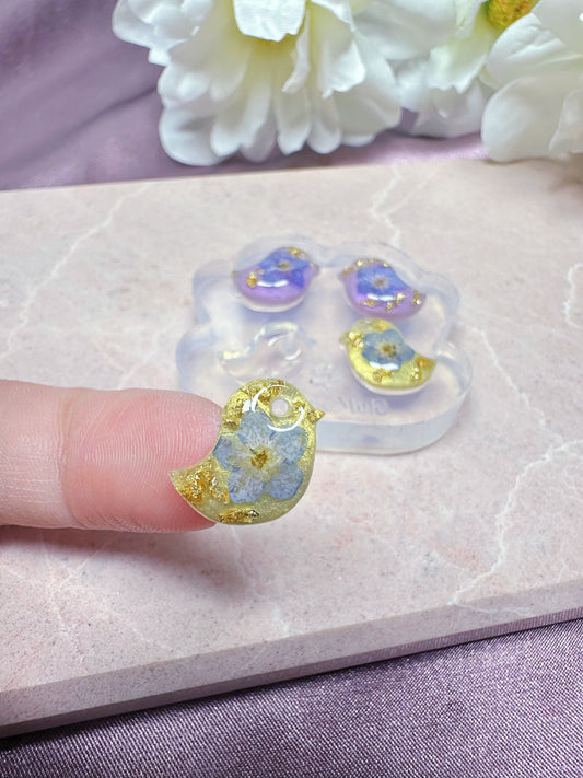 1.4cm Predomed Bird Stud Earring Mold