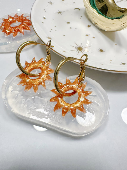 Predomed Sun Hoop Spinner Earring Mold