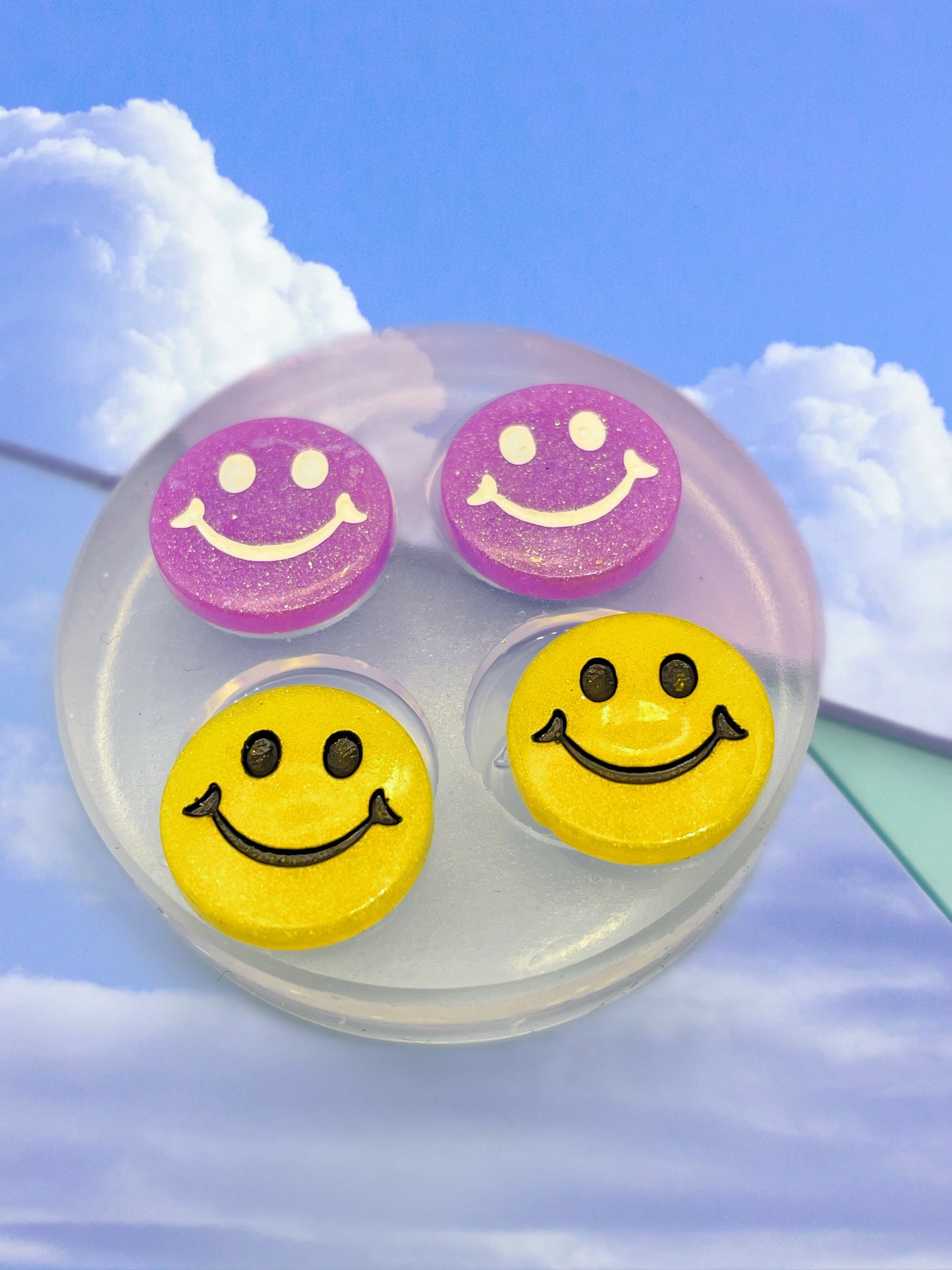 Happy Face Stud Earring Mold