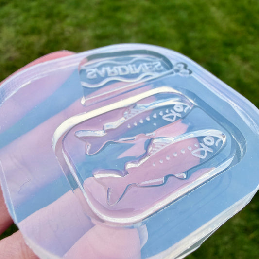 Sardines in a can Brooch Mold
