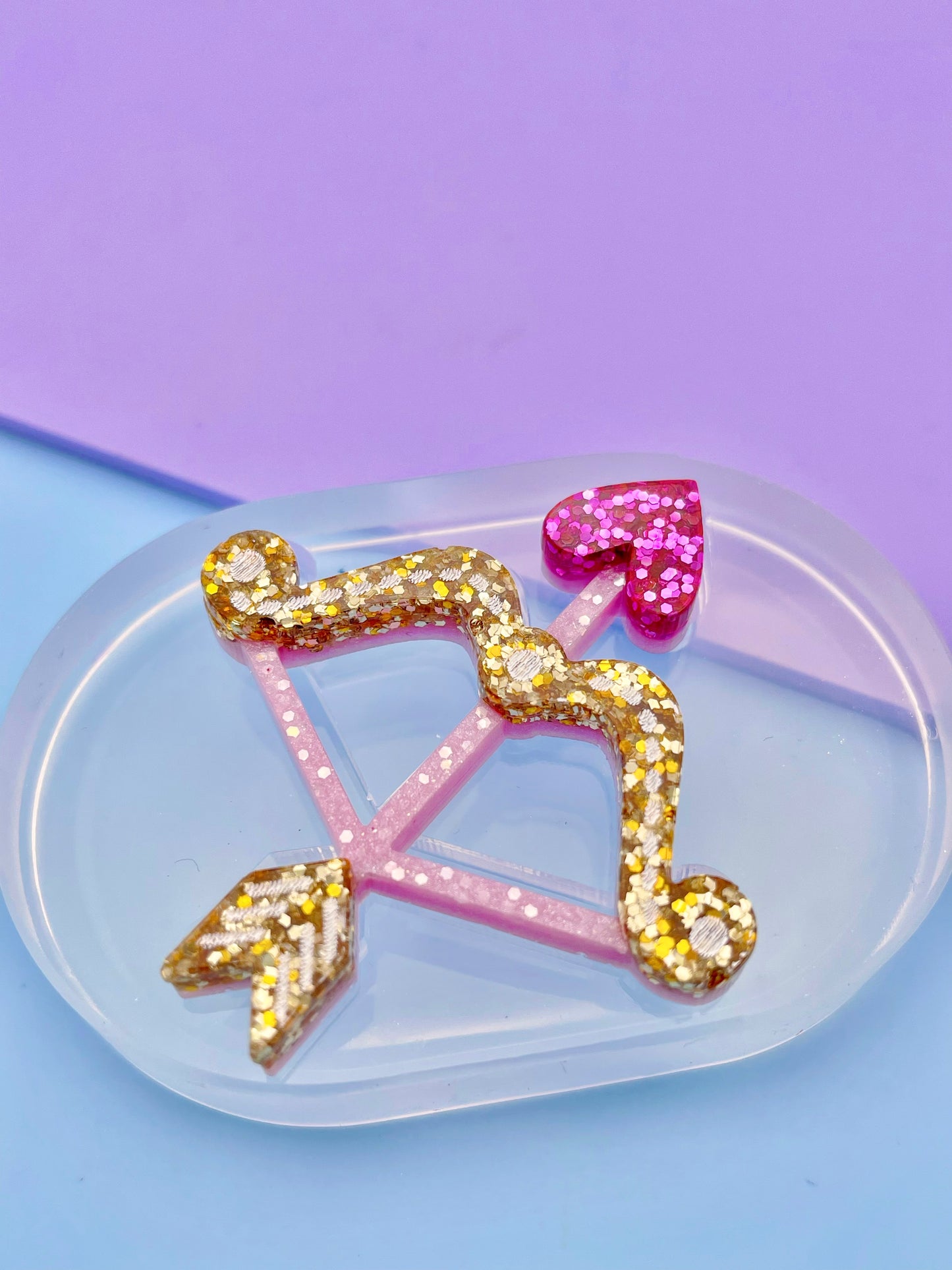 4.5cm Cupid’s Bow and Arrow Archery Brooch Mold