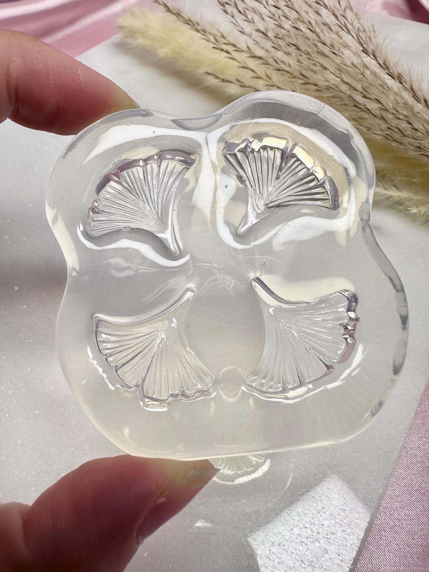 3D Gingko Leaf Earring Mold Silicone Mold For Resin Polymer Clay