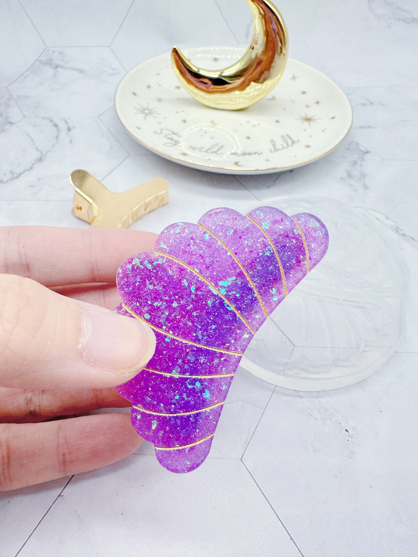 Shell Shape Hair Claw Clip Mold