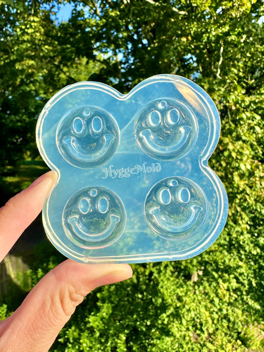 Predomed Happy Face Dangly Charm Earring Mold Hoop Earring Mold
