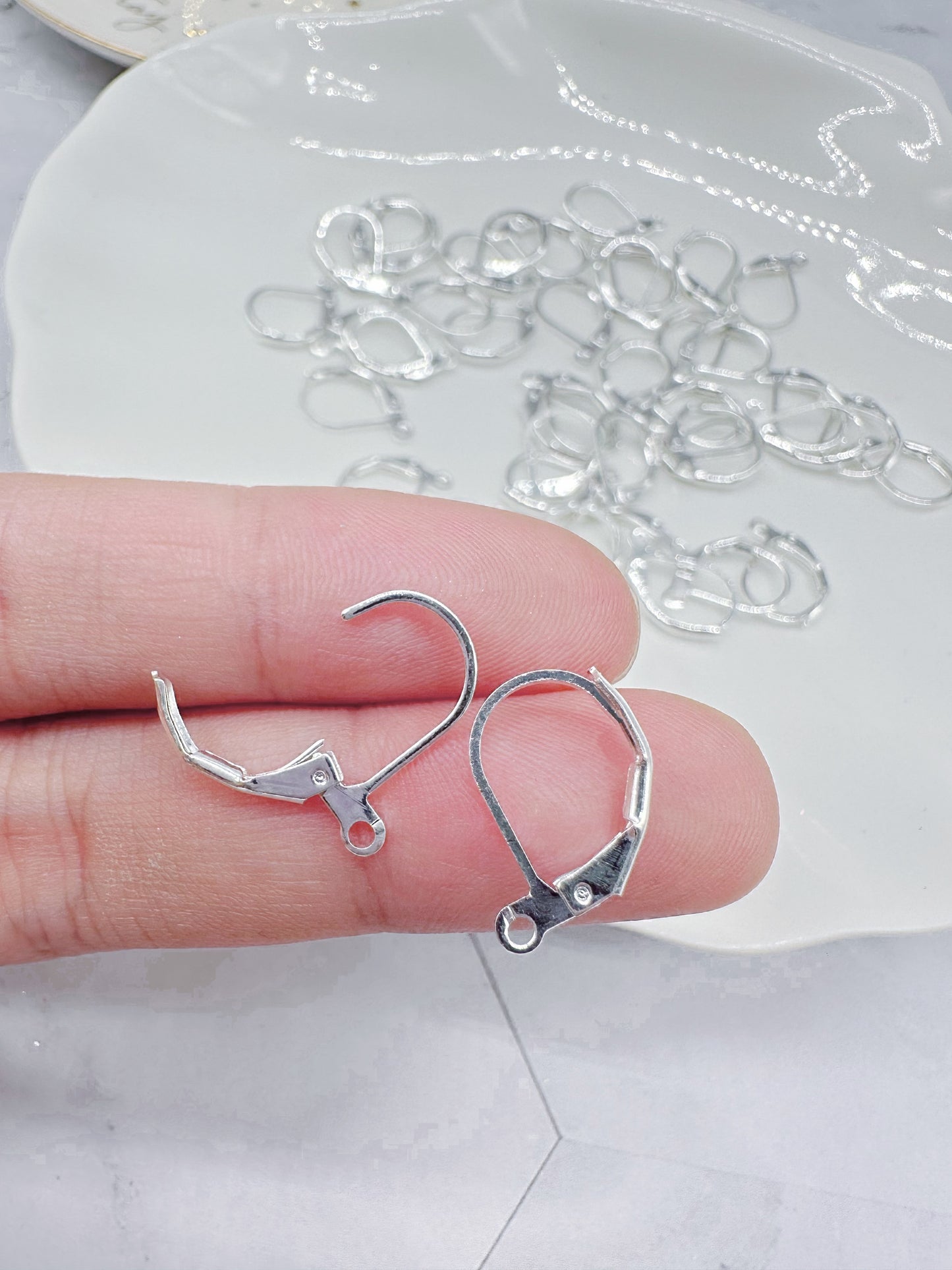 S925 Silver plated Continental Style Earring Hooks