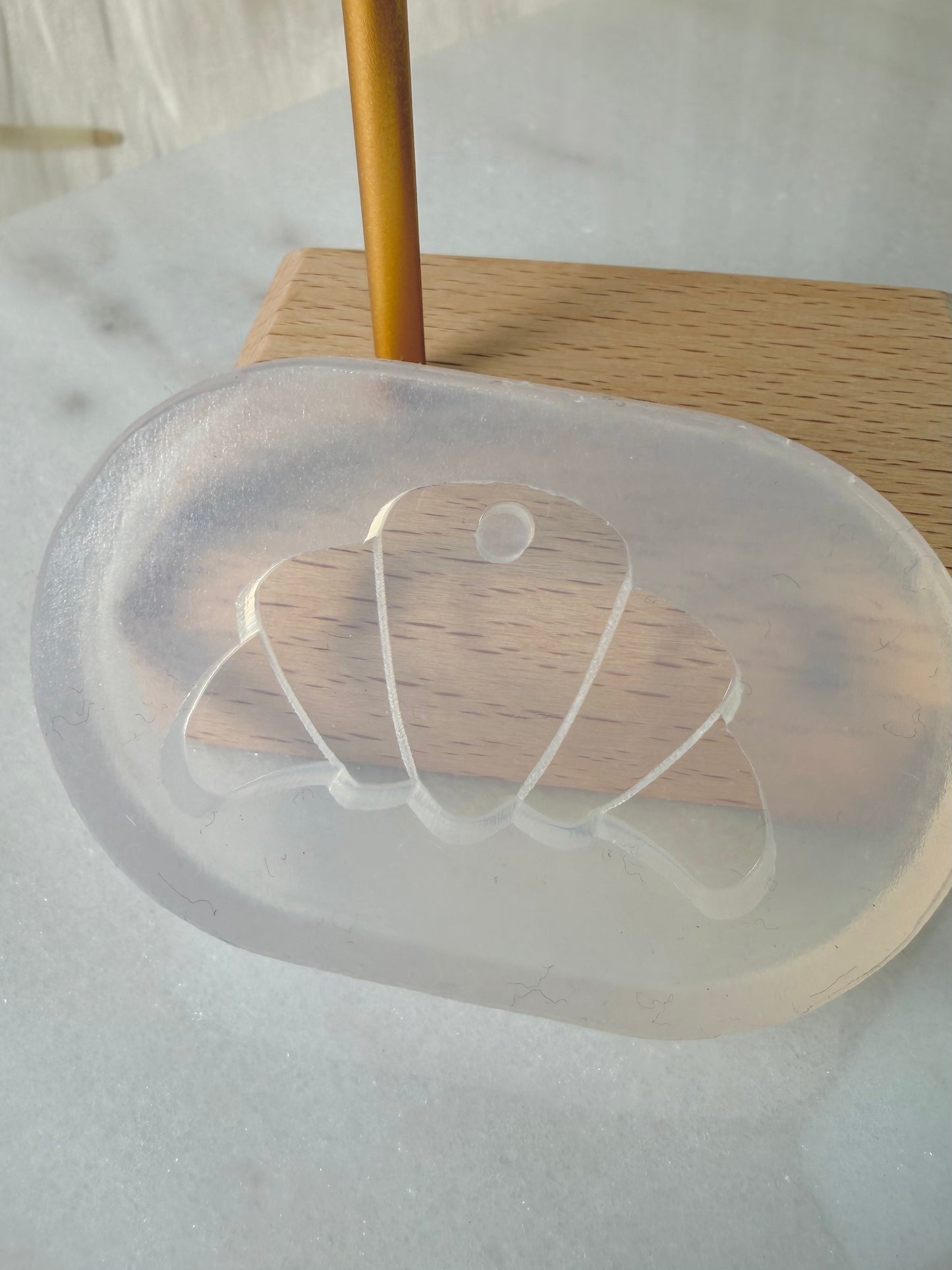 4cm Croissant Keychain Mold Pet Tag Mold