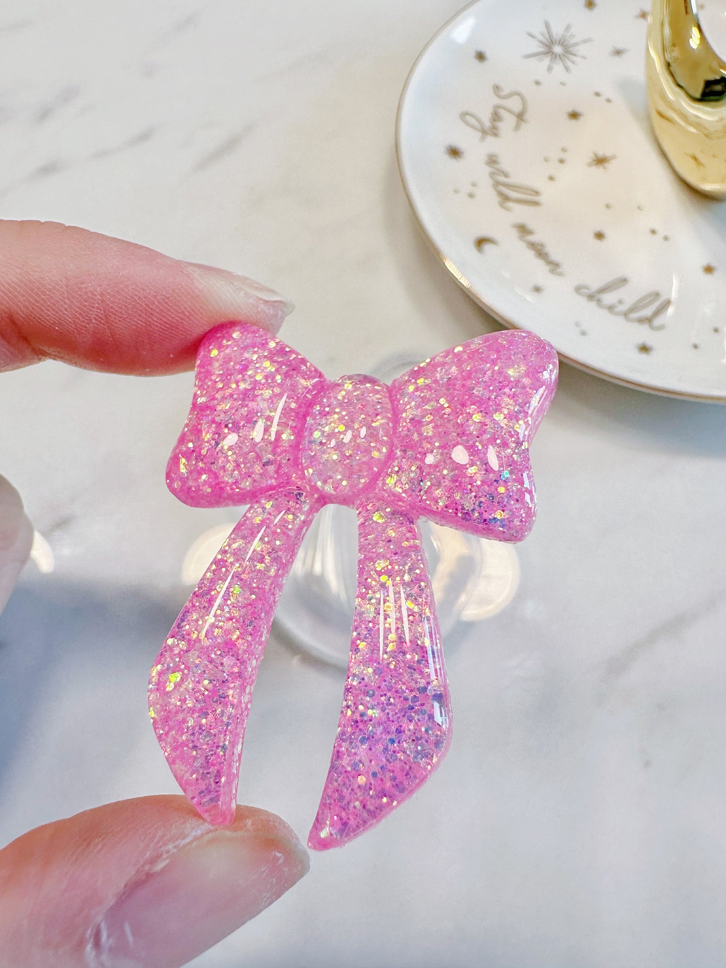 4.5cm Predomed Ribbon Bow Brooch Pin Hairclip Mold