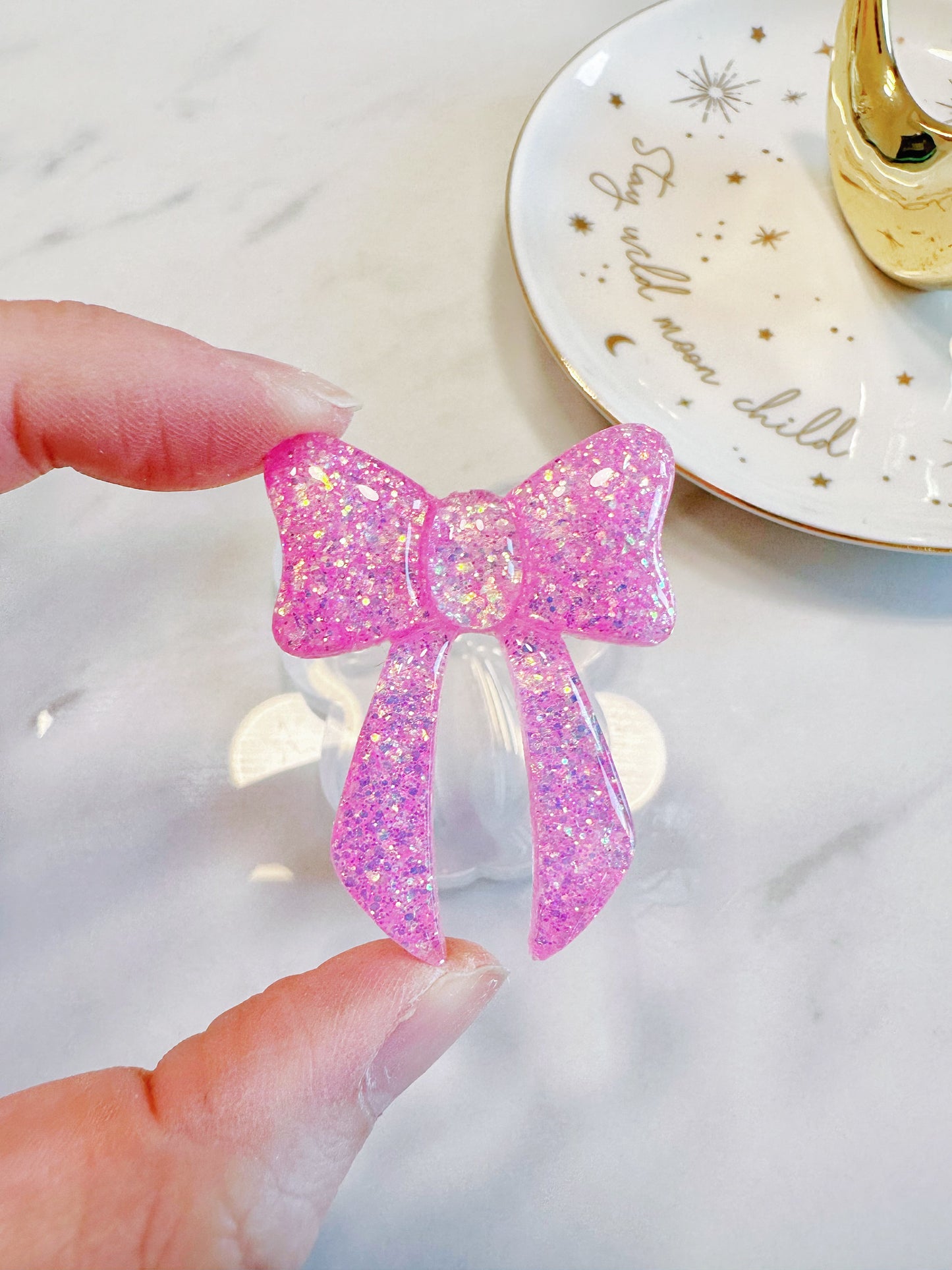 4.5cm Predomed Ribbon Bow Brooch Pin Hairclip Mold