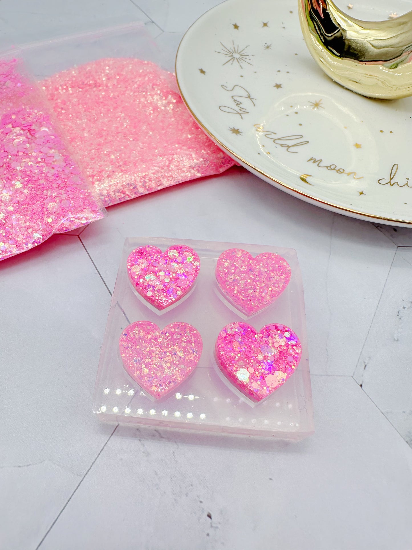 Mini Heart Stud Earring Mold