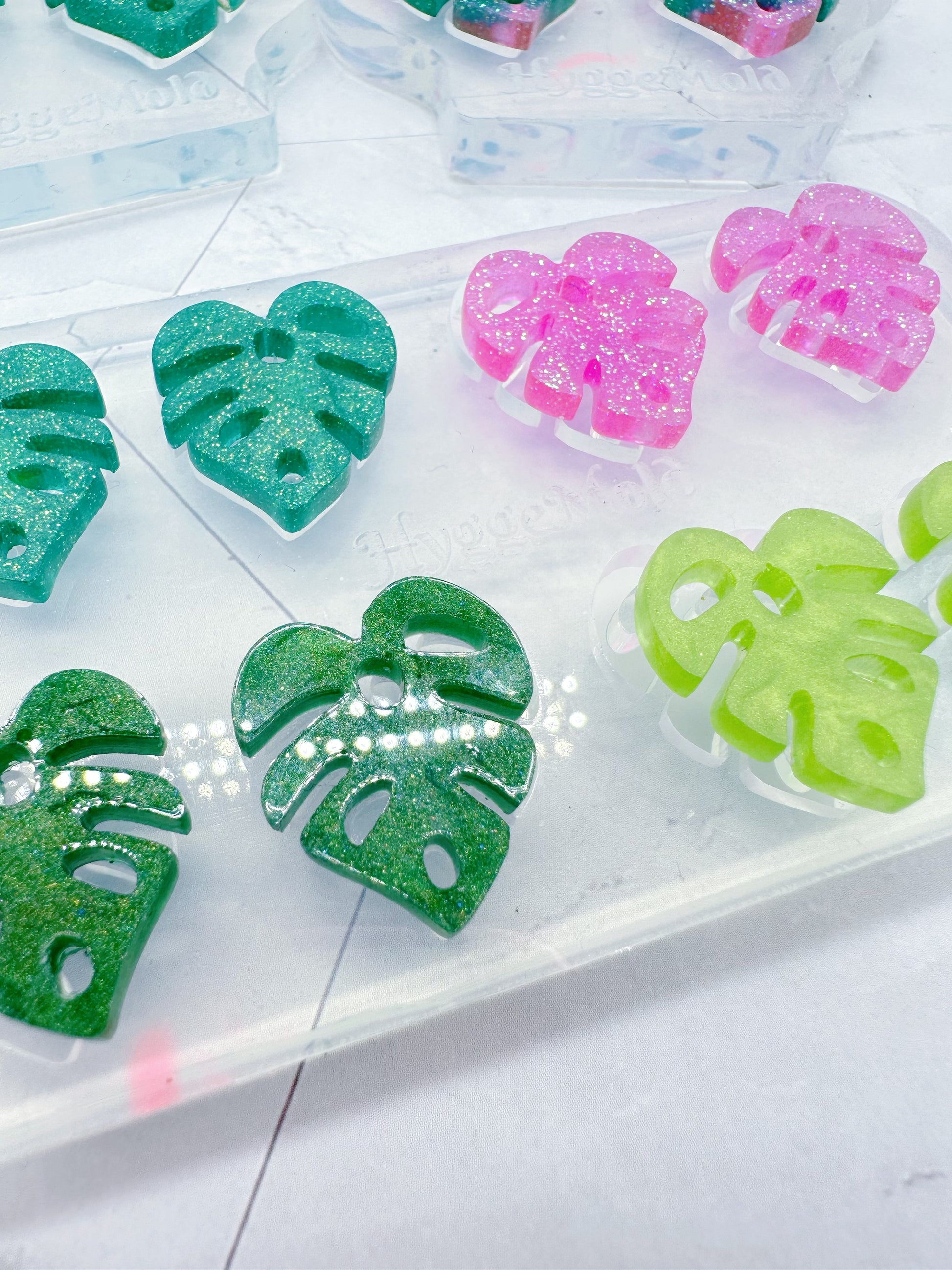 Small Monstera Leaf Earring Mold for resin Make your own resin earrings