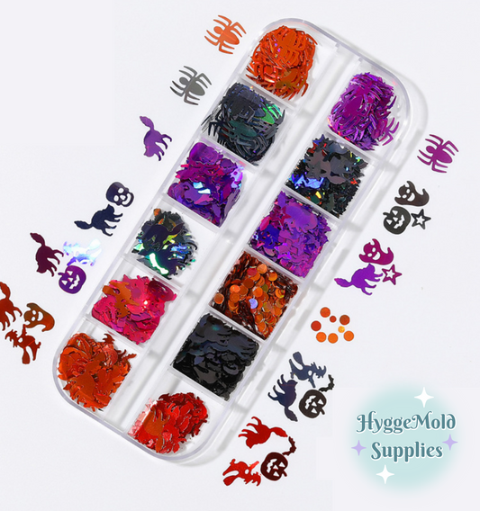 Halloween Glitter Shape Sequin Mix