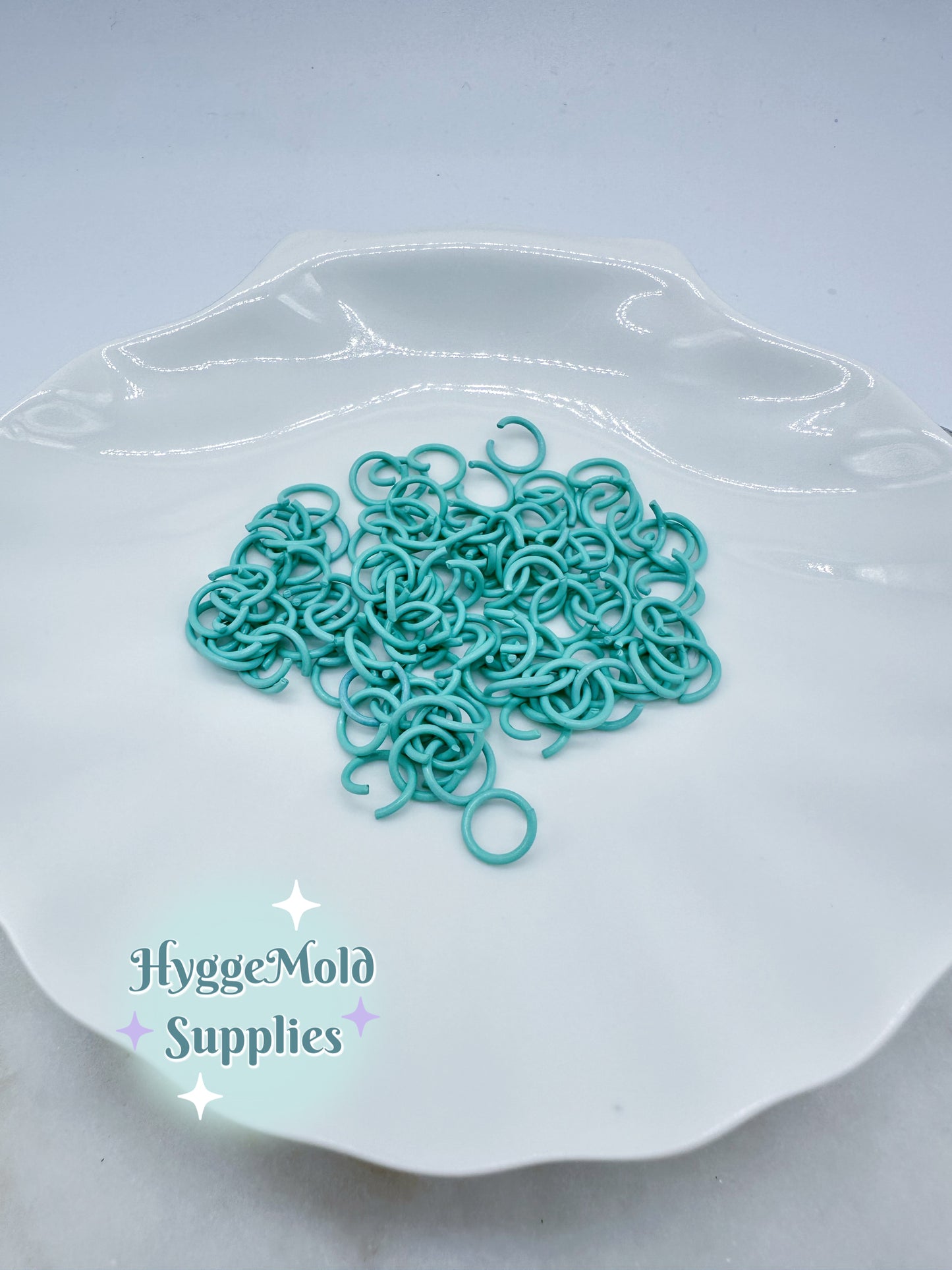50 Pcs 10mm Coloured Open Jump Rings