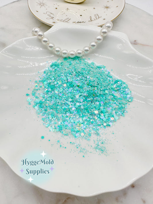 Frosty Mint Chunky Glitter Mix
