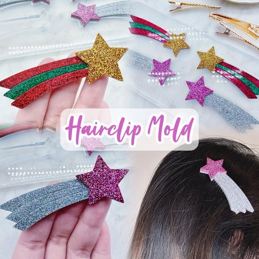 Shooting Star Hair Clip Hair Grip Barrette Mold