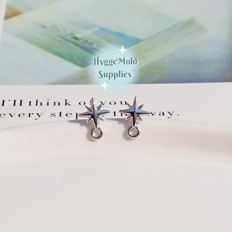 8 pcs Celestial Earring Posts