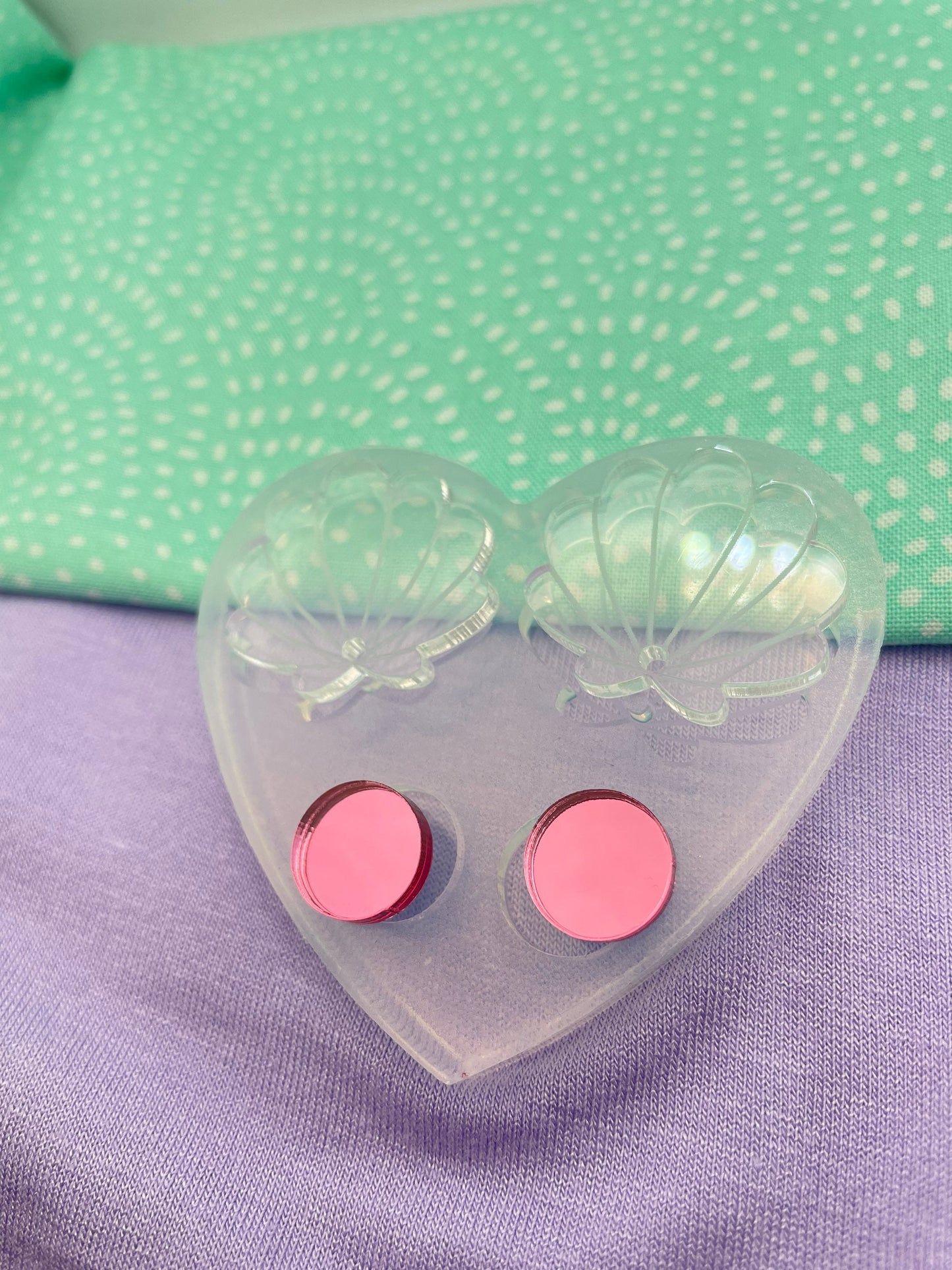 2.7 cm Ocean Seashell Dangle Earring Mold
