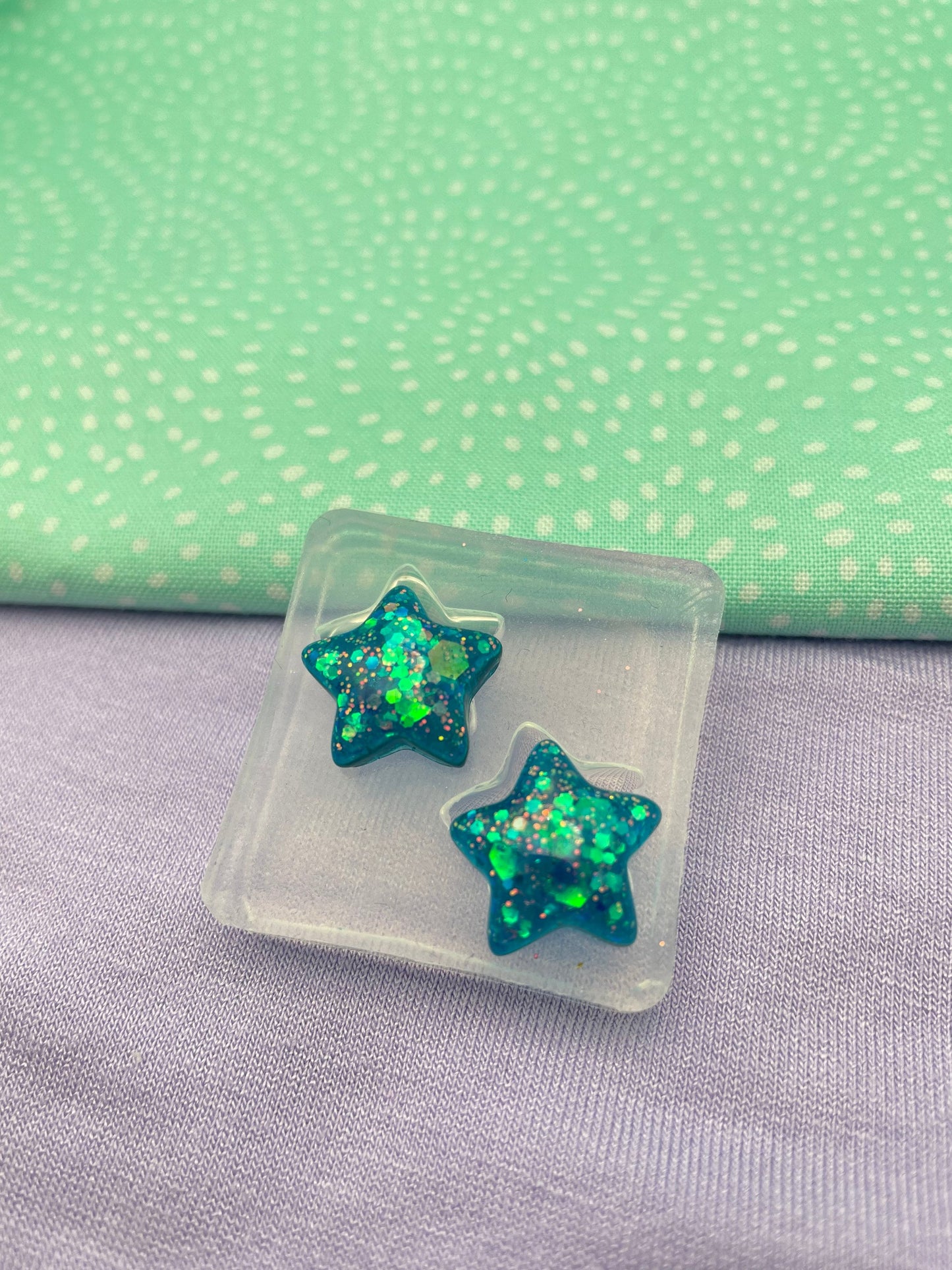 Small 3D Twinkle Star stud Mold