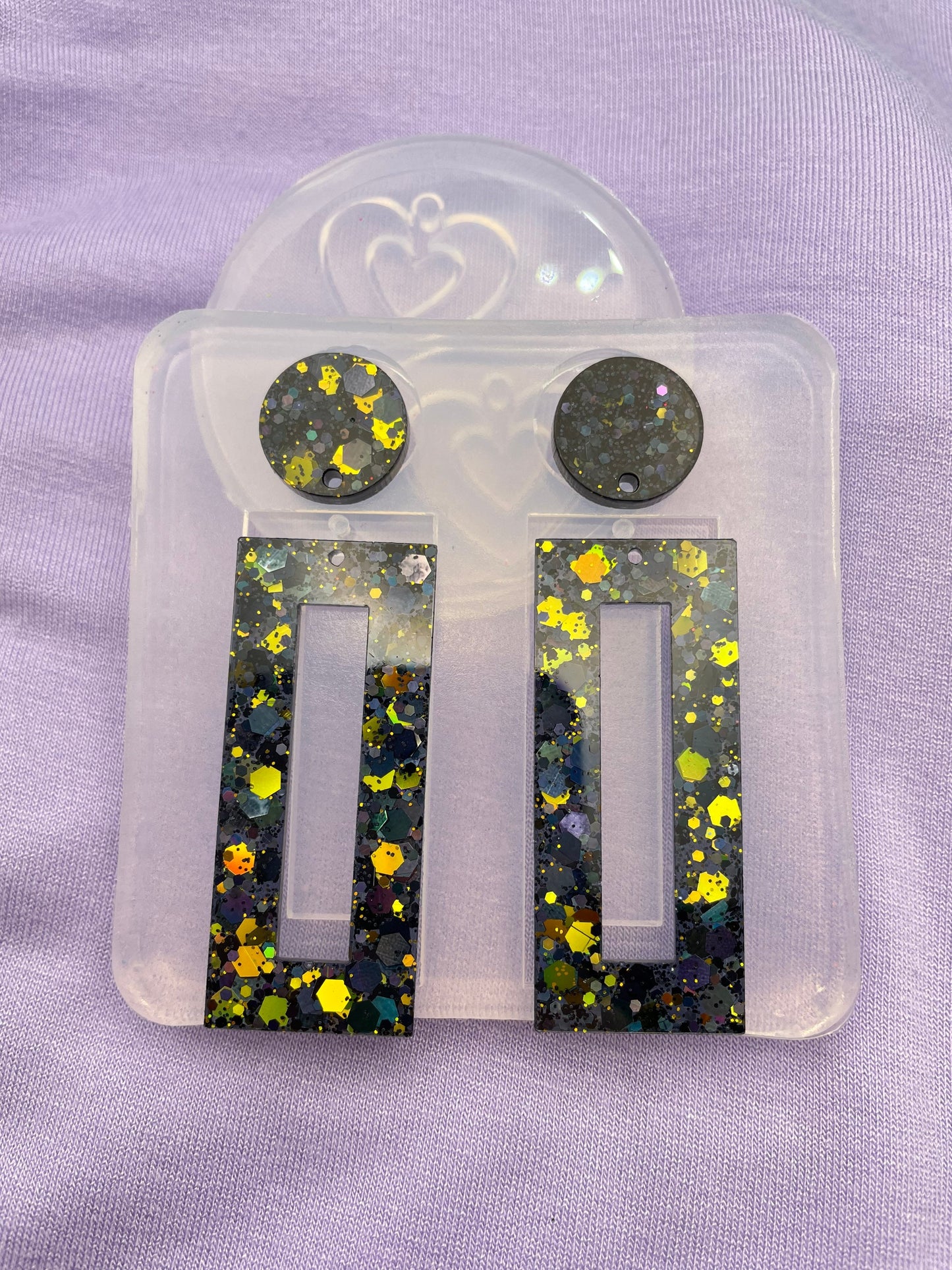 Stylish Rectangle hoop Statement Dangle Earring Mold