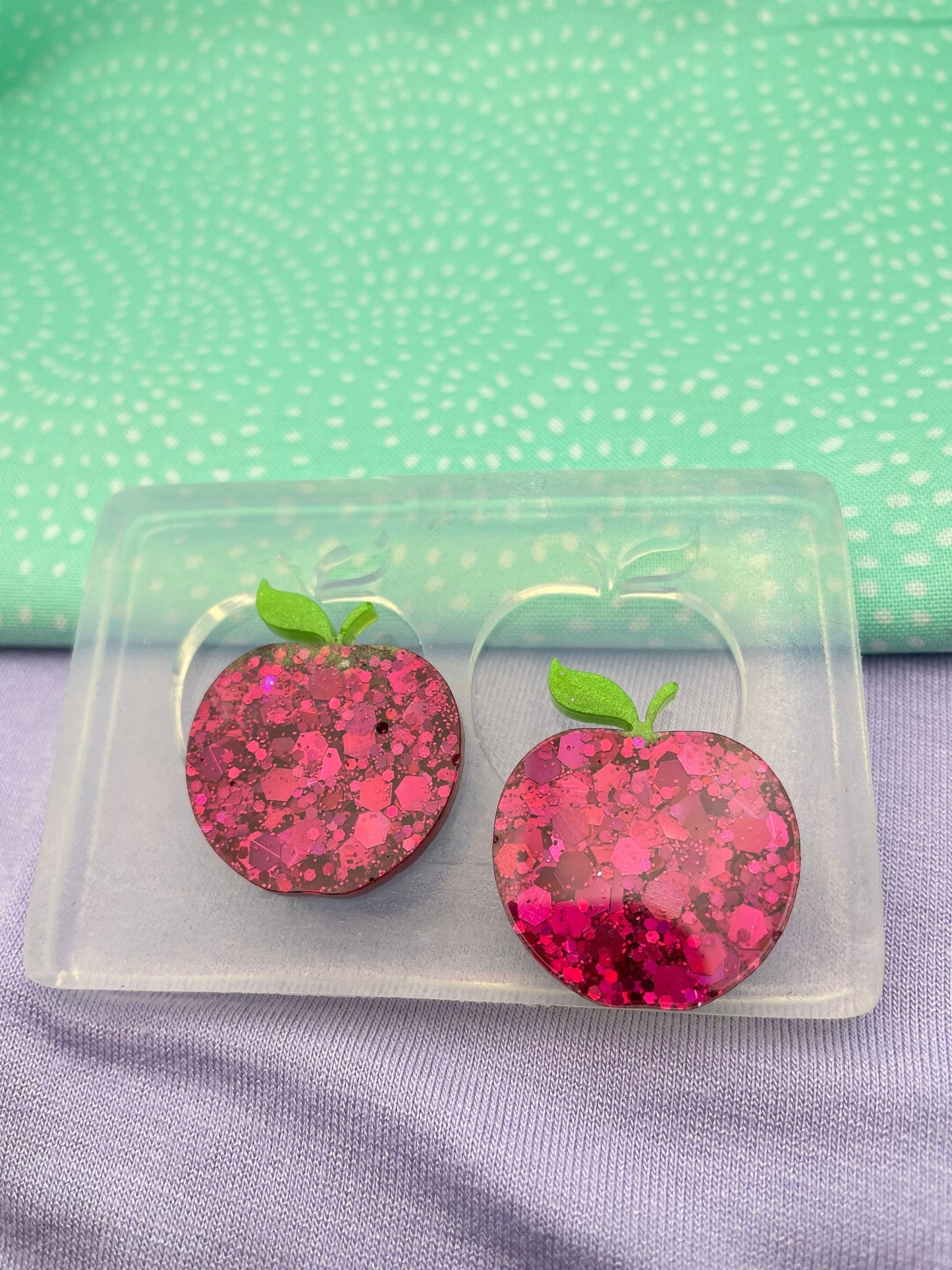 Pink Lady Apple Earring Pendant Jewellery Mold
