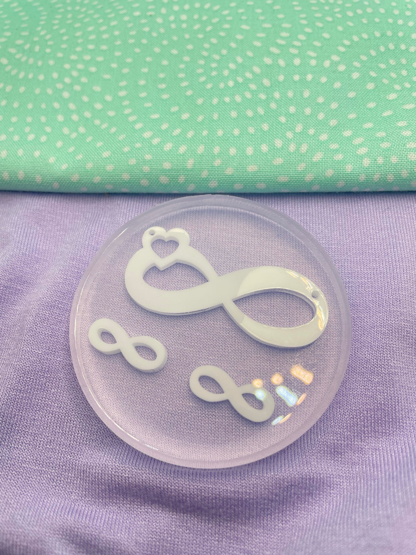 Love Infinity Necklace Stud Earring Set Value Mold