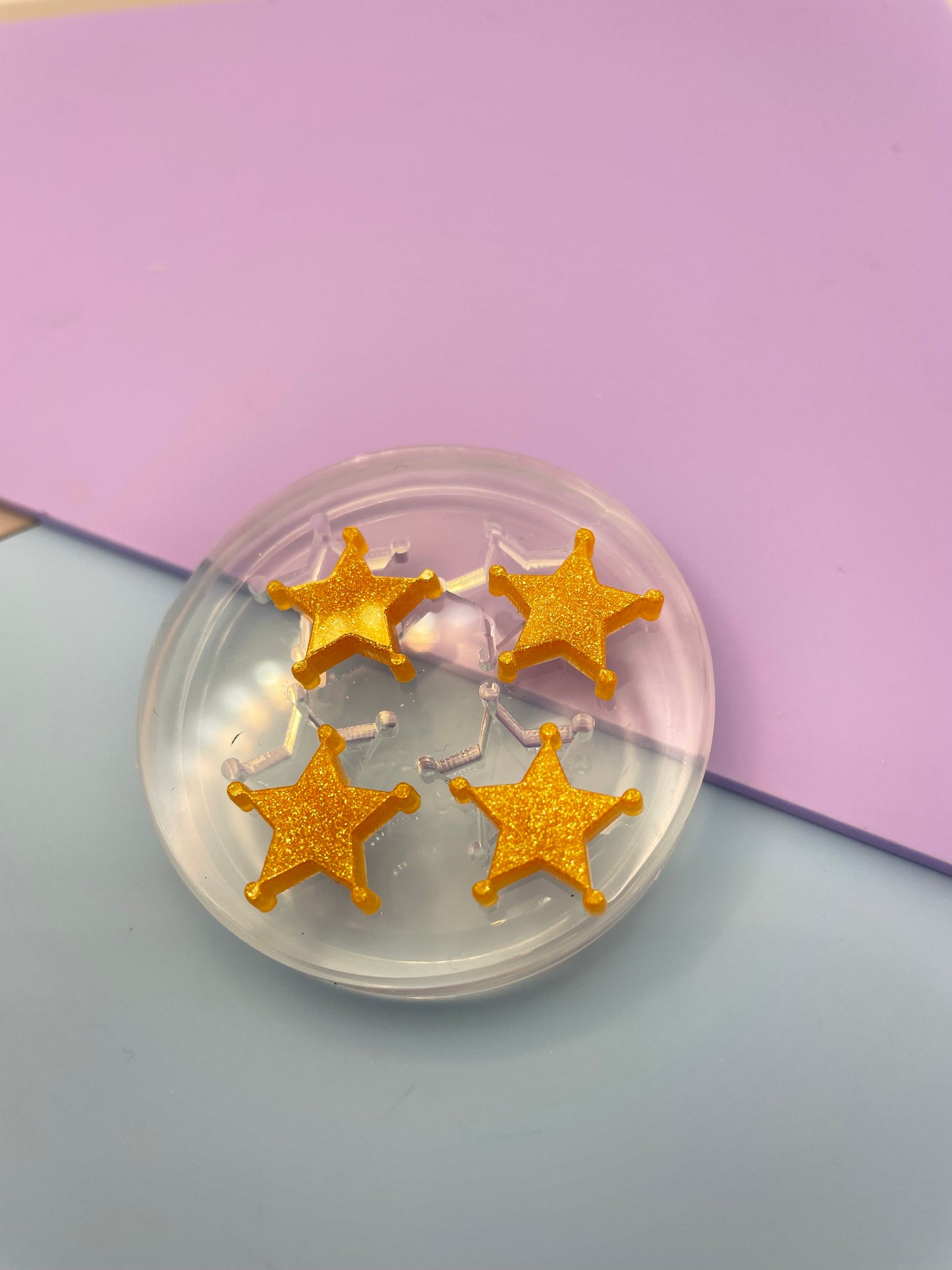 Cowboy Sheriff’s star stud mold