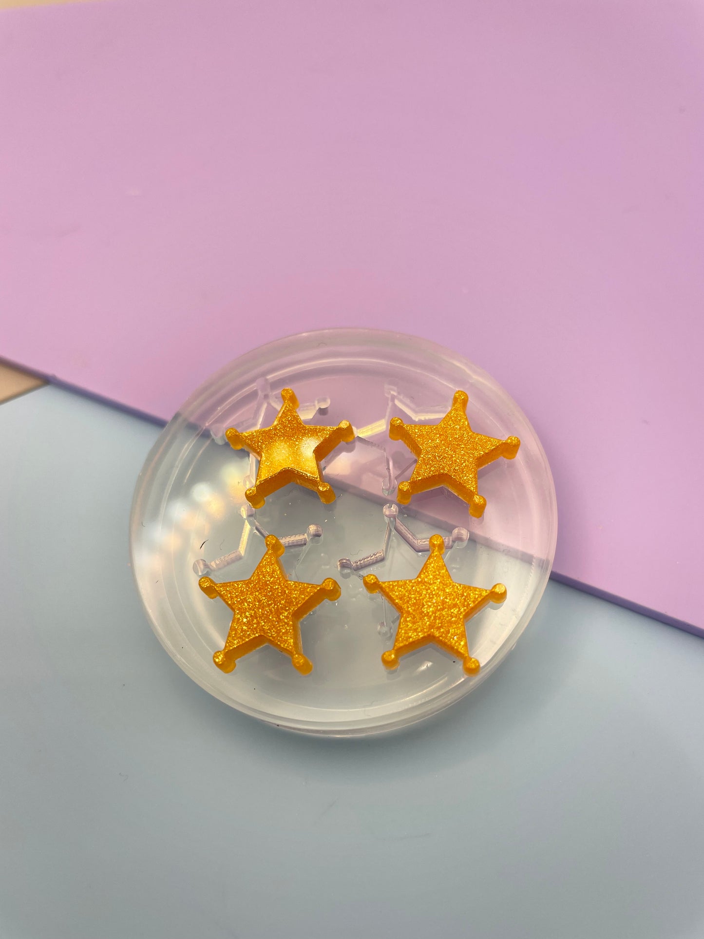Cowboy Sheriff’s star stud mold
