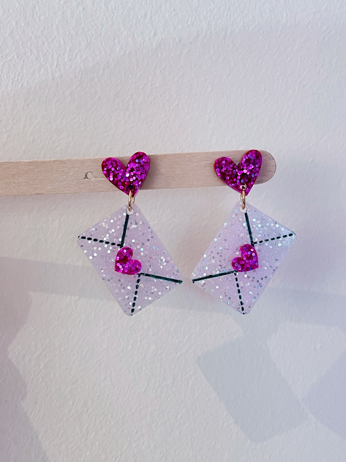 Small Love Letter Dangle Earring Mold