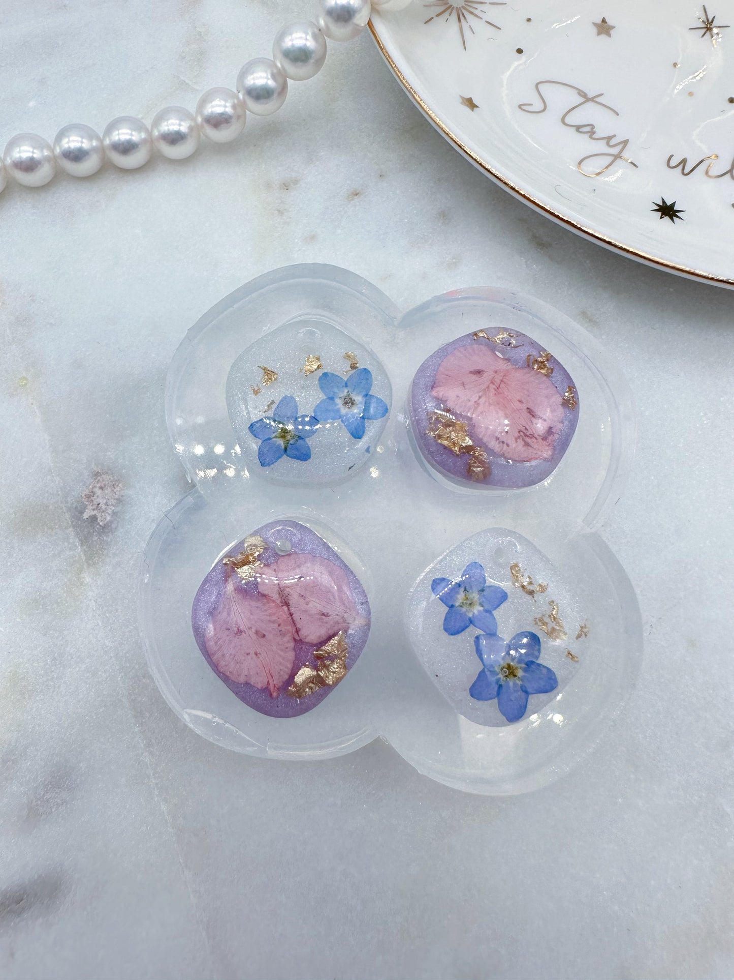 Small Predomed Nugget Dangle Earring Mold