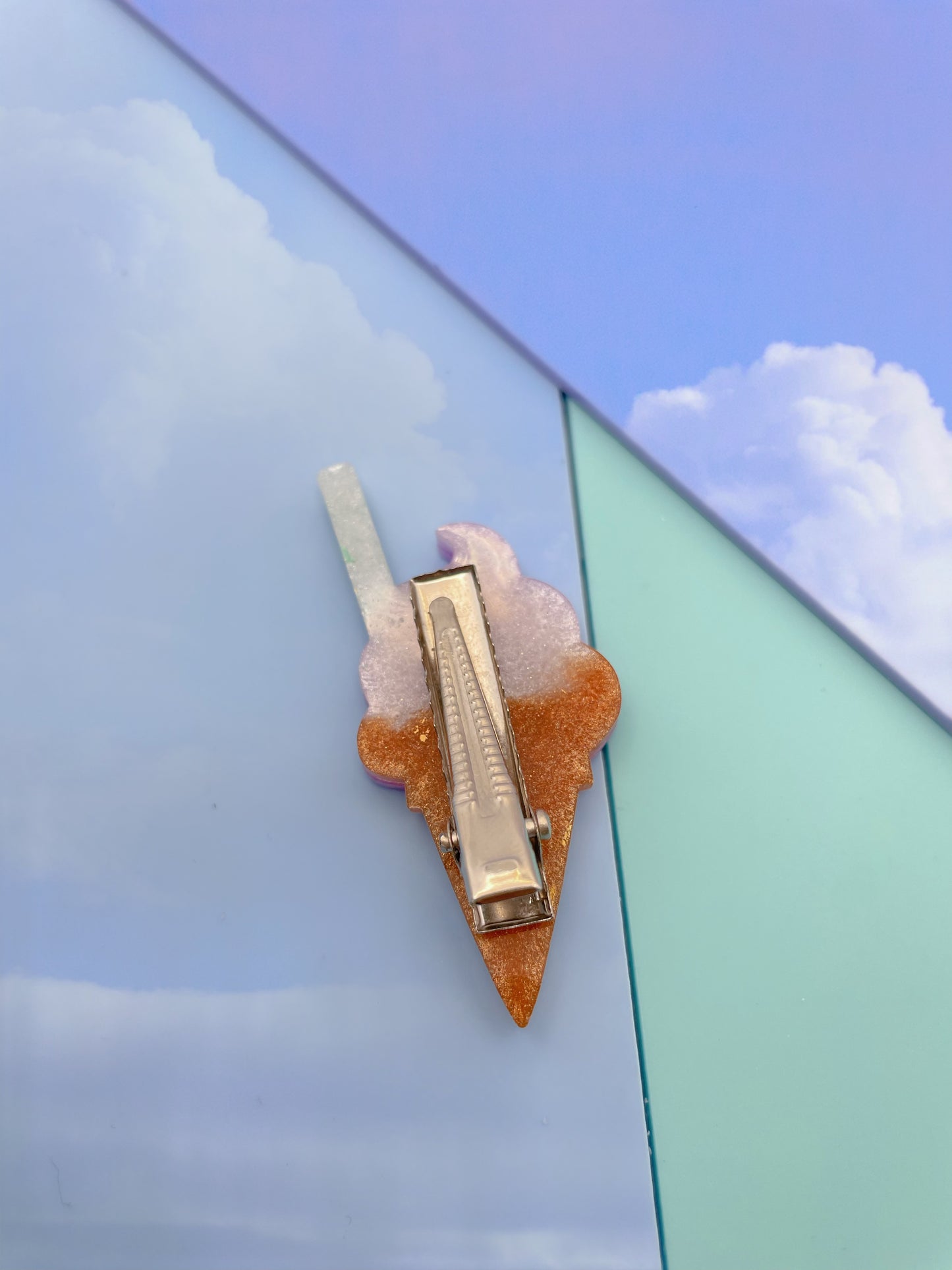 Small Ice Cream Hairclip Brooch Mold