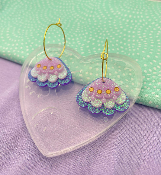 Hanging Flower Multi-layer Dangle Drop Earring Mold